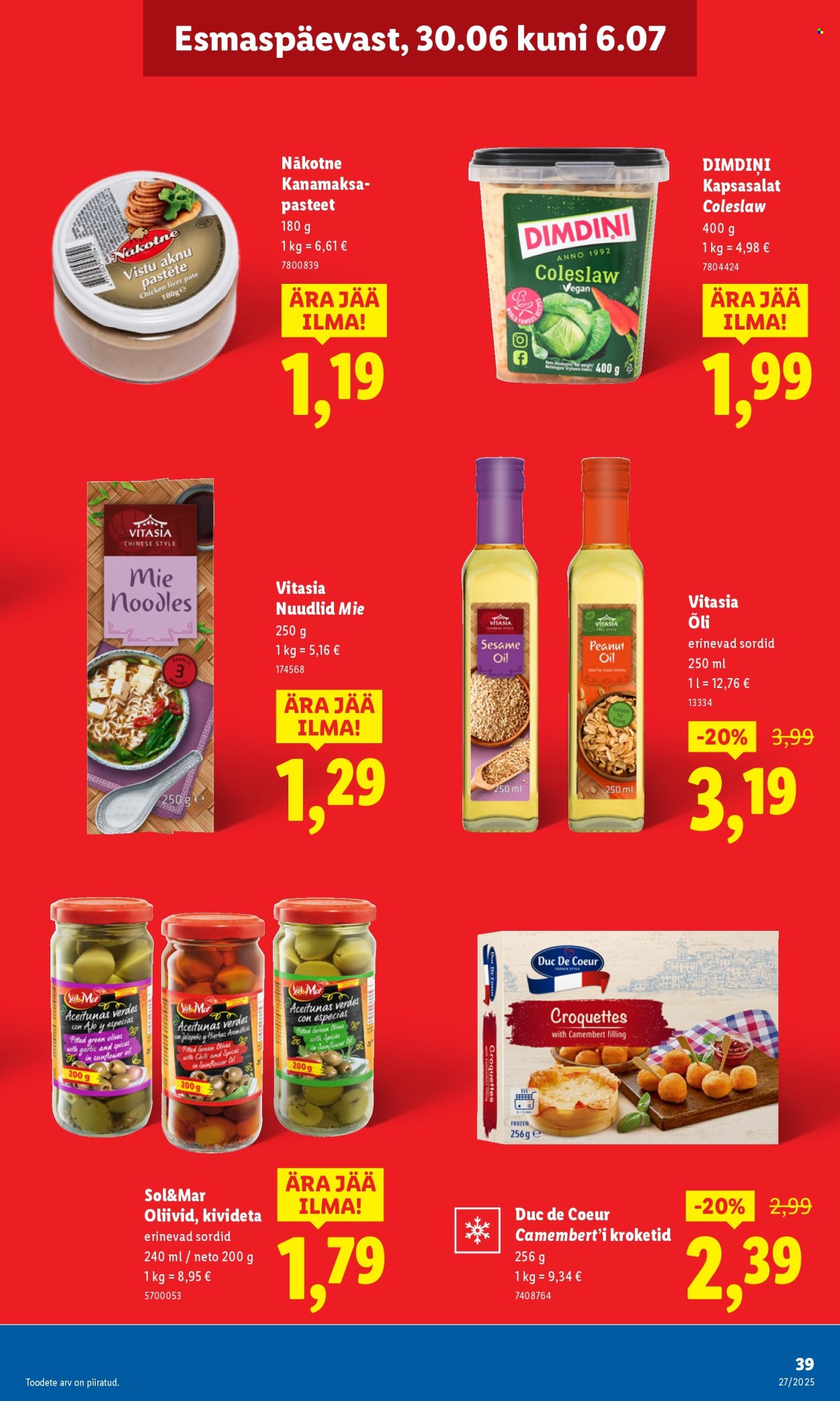 lidl - Lidl kliendileht - Nädalalõpu pakkumised (3.07 - 6.07.2025) - page: 39