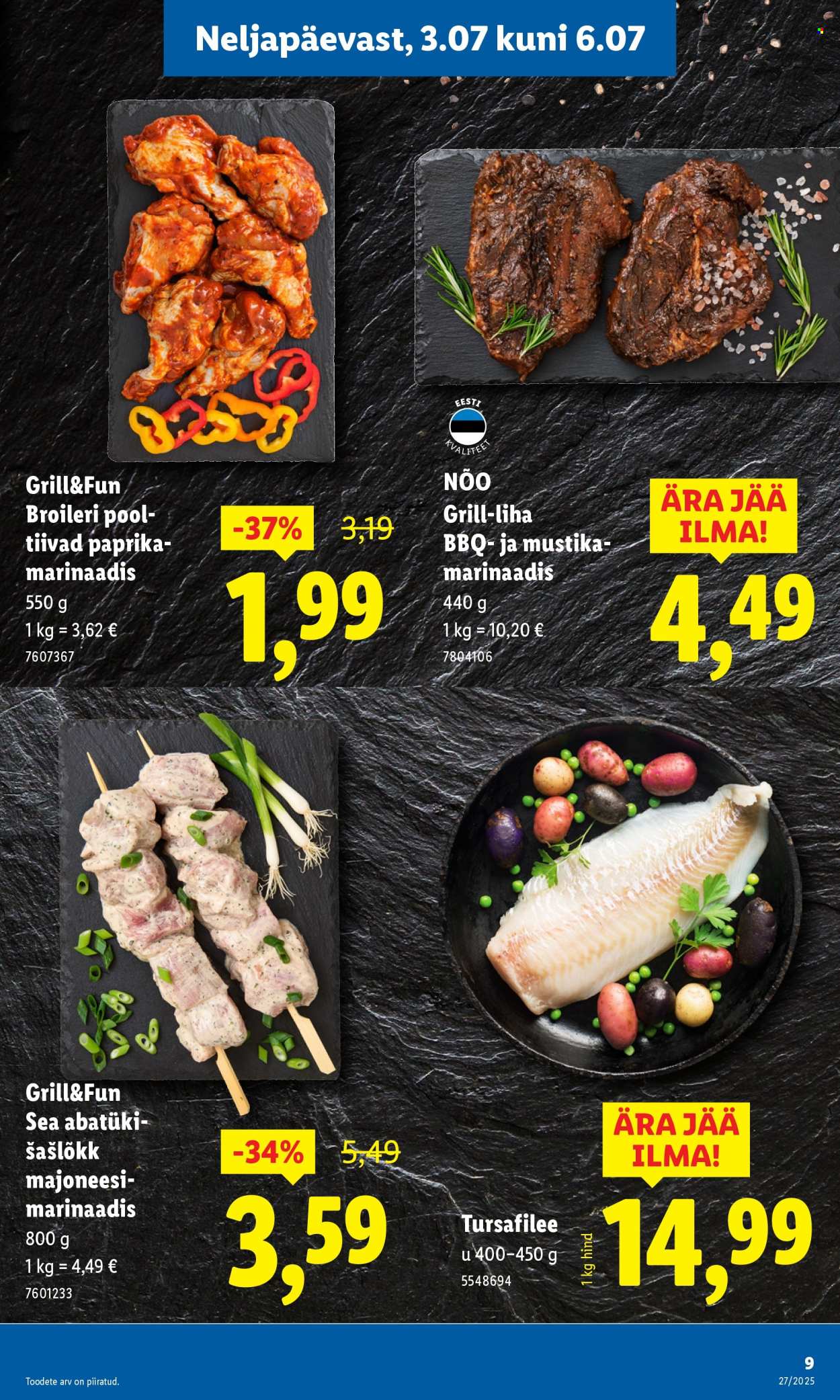lidl - Lidl kliendileht - Nädalalõpu pakkumised (3.07 - 6.07.2025) - page: 9