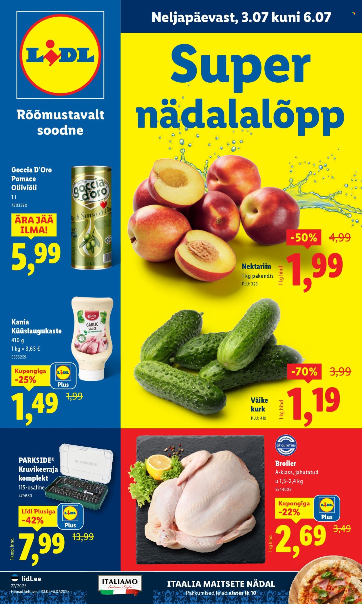 lidl - Lidl kliendileht - Nädalalõpu pakkumised (3.07 - 6.07.2025)