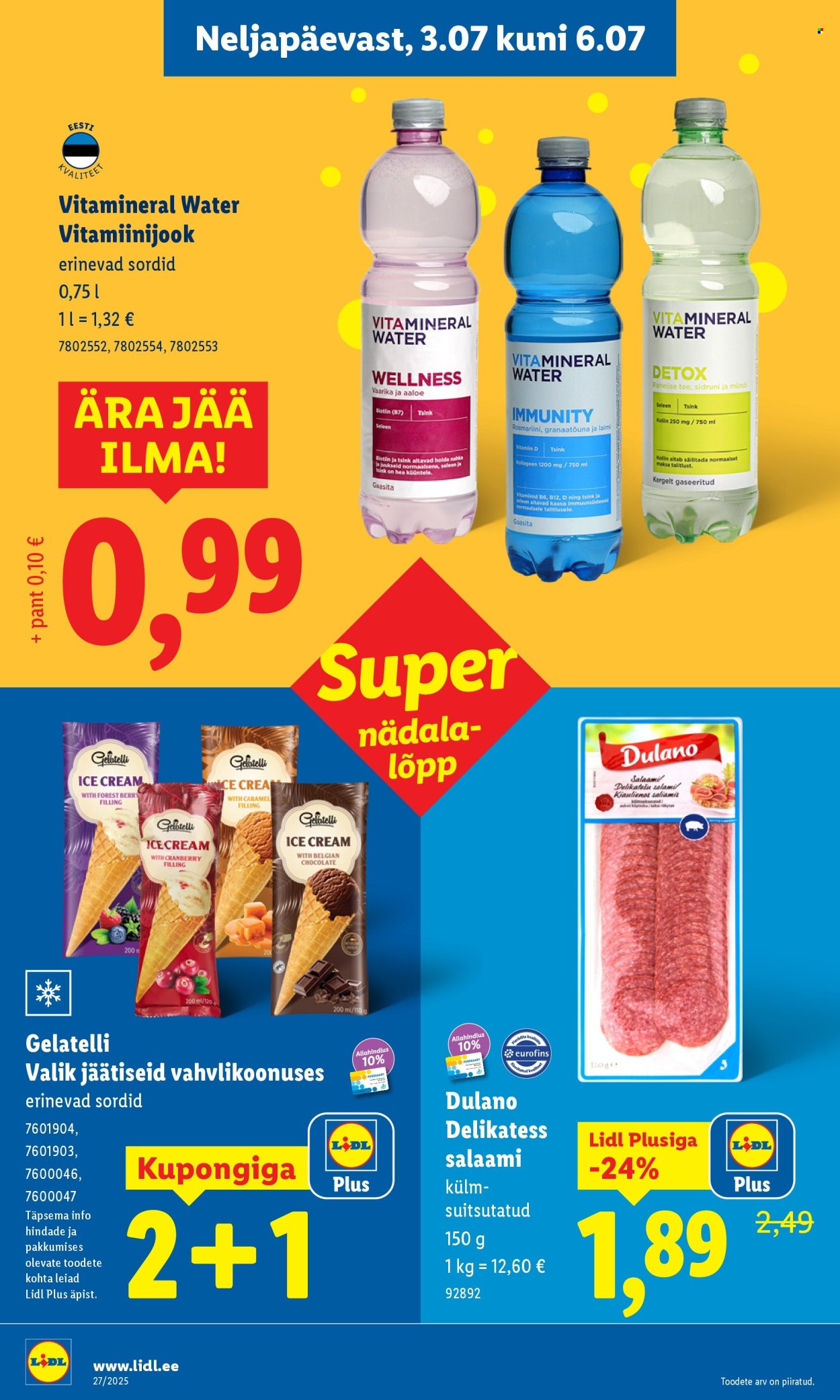 lidl - Lidl kliendileht - Nädalalõpu pakkumised (3.07 - 6.07.2025) - page: 10