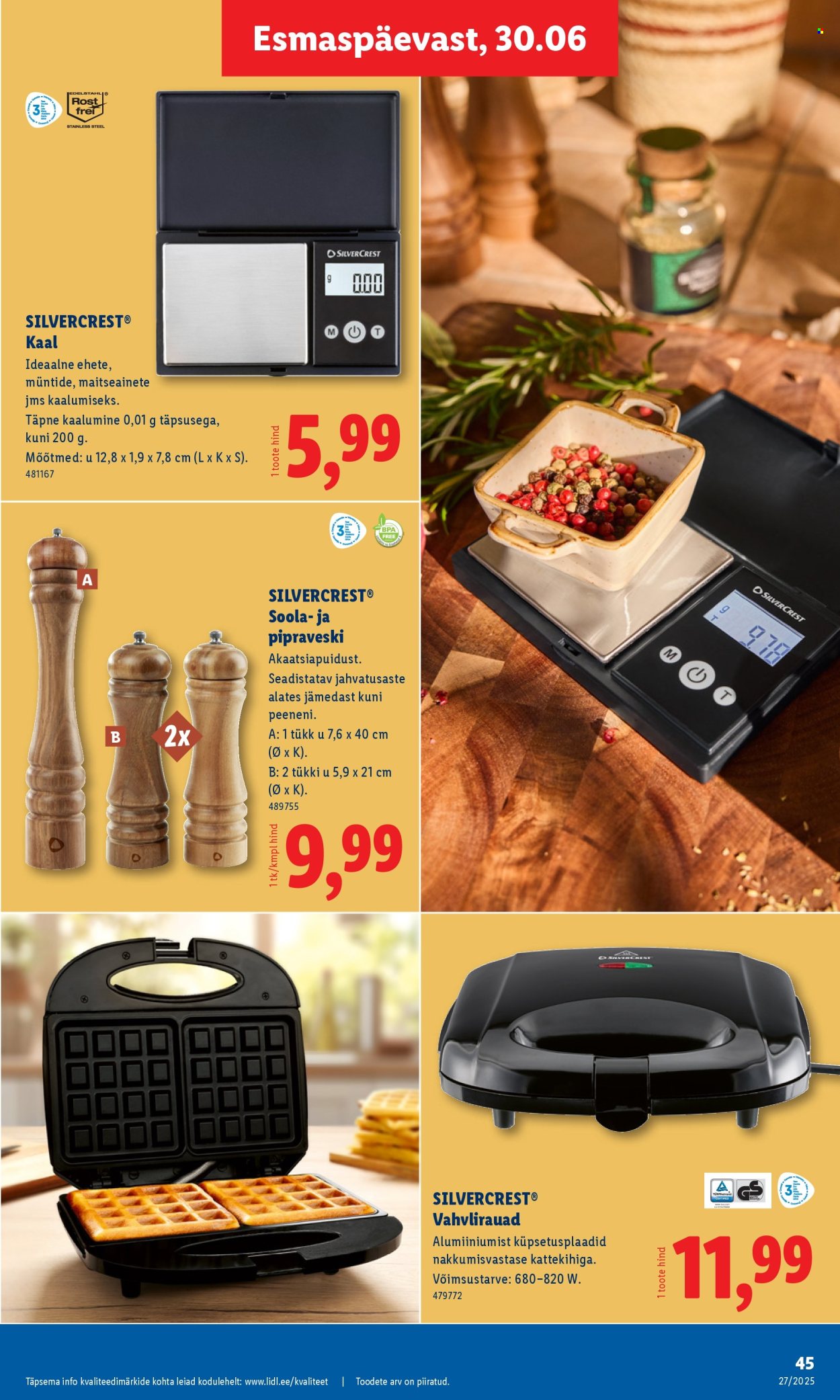 lidl - Lidl kliendileht - Nädalalõpu pakkumised (3.07 - 6.07.2025) - page: 45