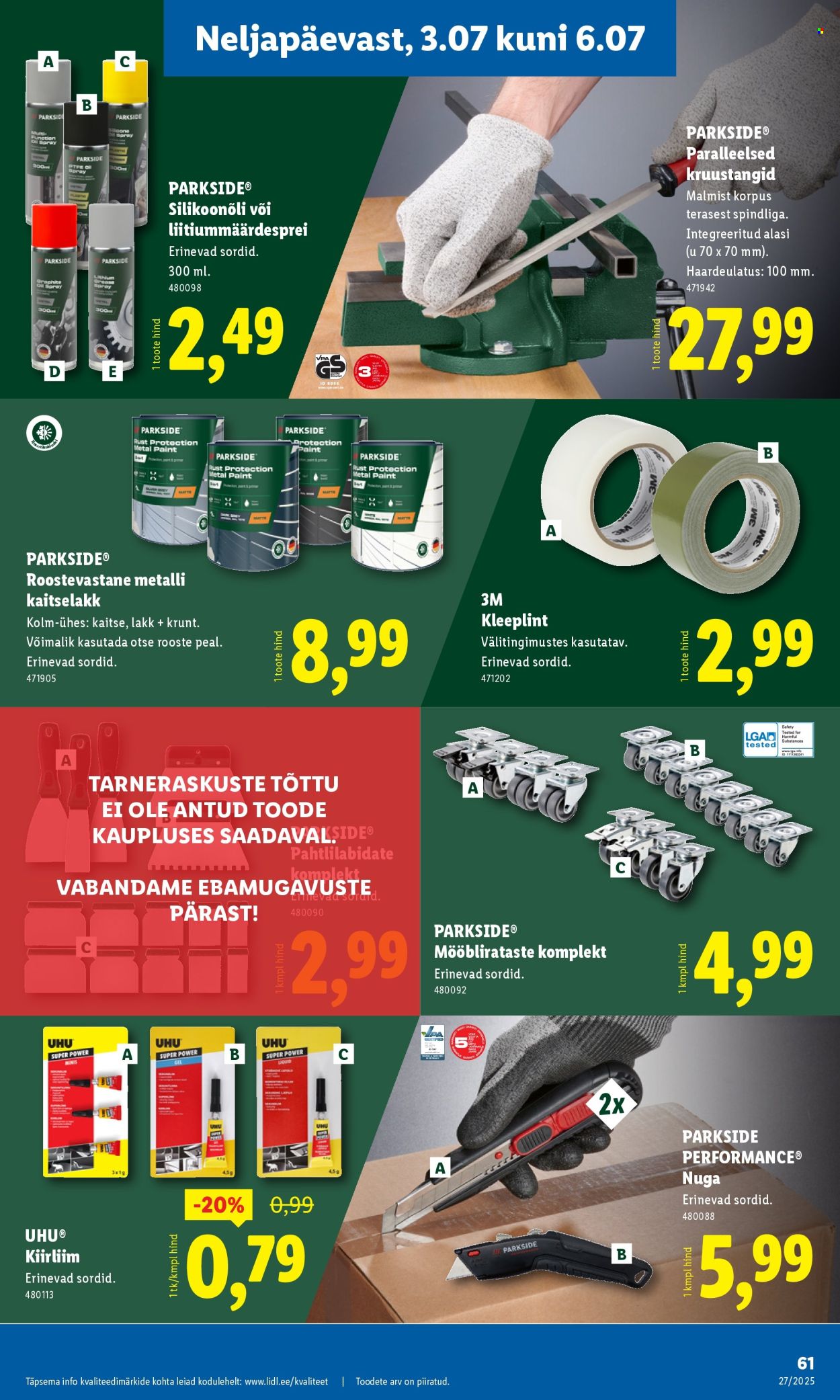 lidl - Lidl kliendileht - Nädalalõpu pakkumised (3.07 - 6.07.2025) - page: 61