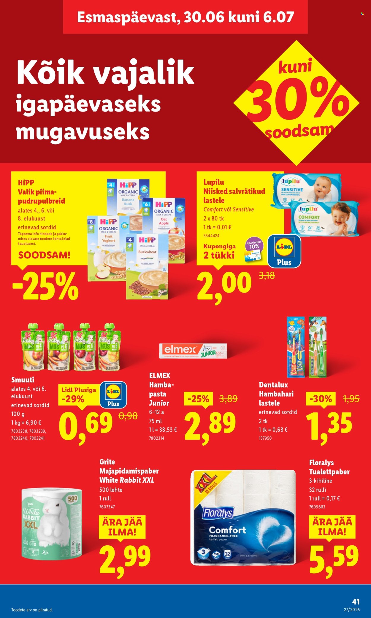 lidl - Lidl kliendileht - Nädalalõpu pakkumised (3.07 - 6.07.2025) - page: 41
