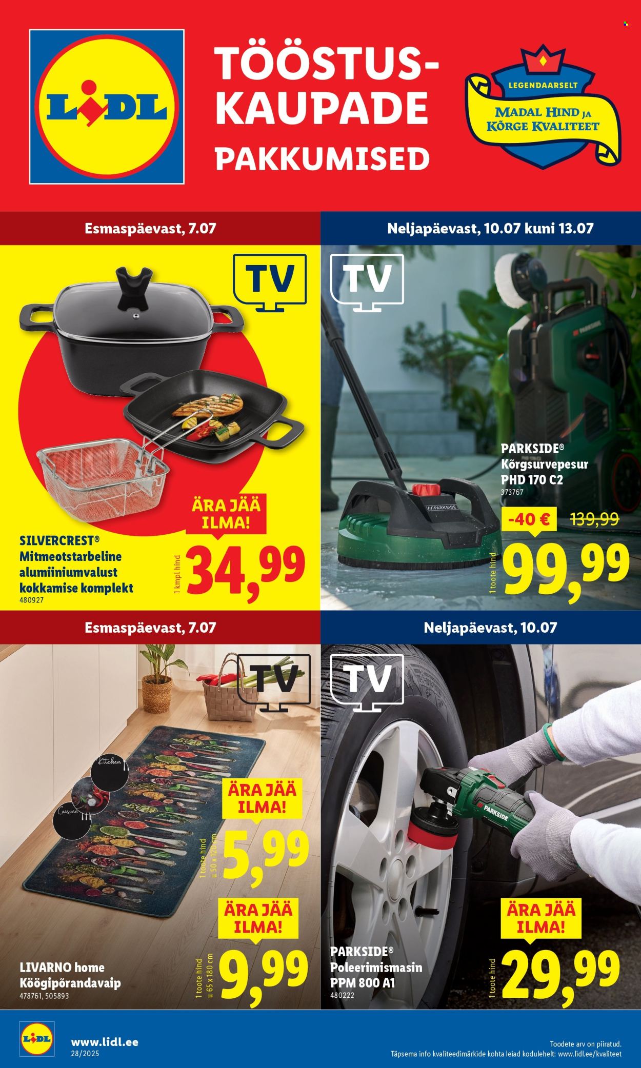 lidl - Lidl kliendileht - Tööstuskaupade pakkumised (7.07 - 13.07.2025)