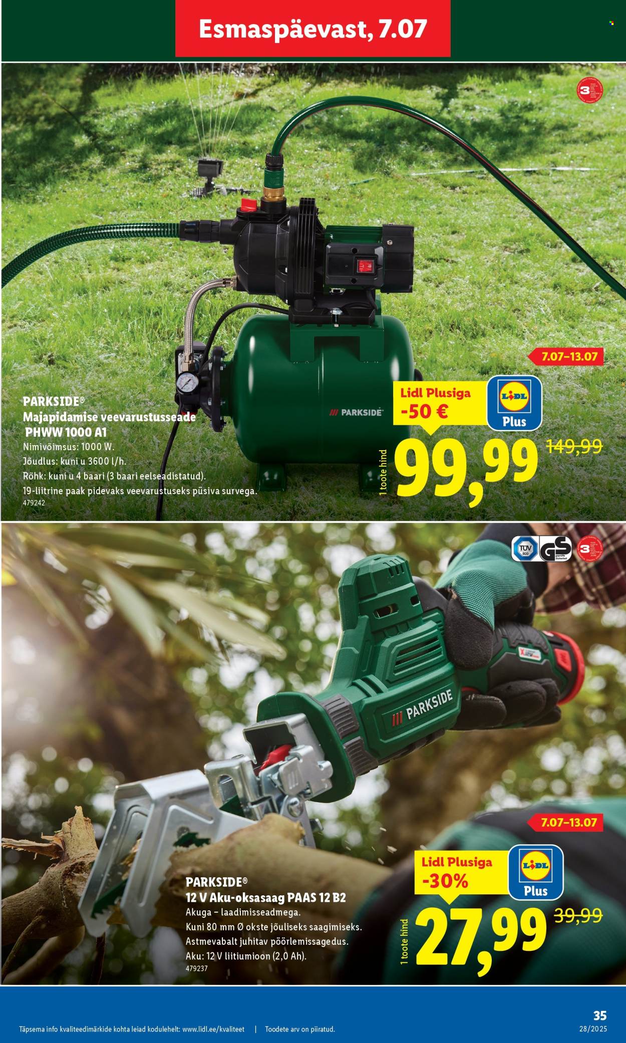 lidl - Lidl kliendileht - kliendileht (7.07 - 13.07.2025) - page: 35 lidl - Lidl kliendileht - kliendileht (7.07 - 13.07.2025) - page: 35