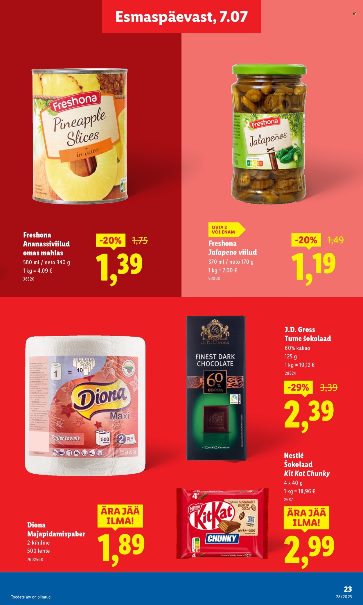 lidl - Lidl kliendileht - kliendileht (7.07 - 13.07.2025) - page: 23 lidl - Lidl kliendileht - kliendileht (7.07 - 13.07.2025) - page: 23