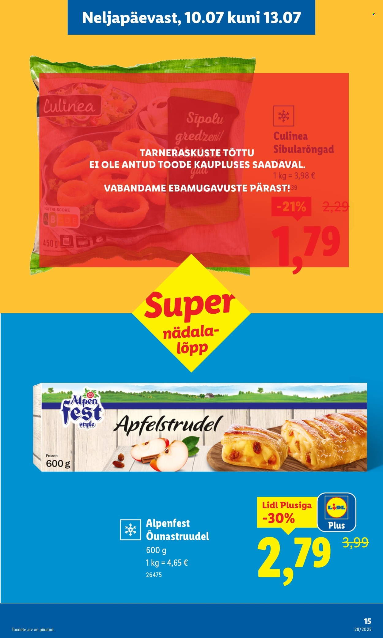 lidl - Lidl kliendileht - Nädalalõpu pakkumised (10.07 - 13.07.2025) - page: 15 lidl - Lidl kliendileht - Nädalalõpu pakkumised (10.07 - 13.07.2025) - page: 15