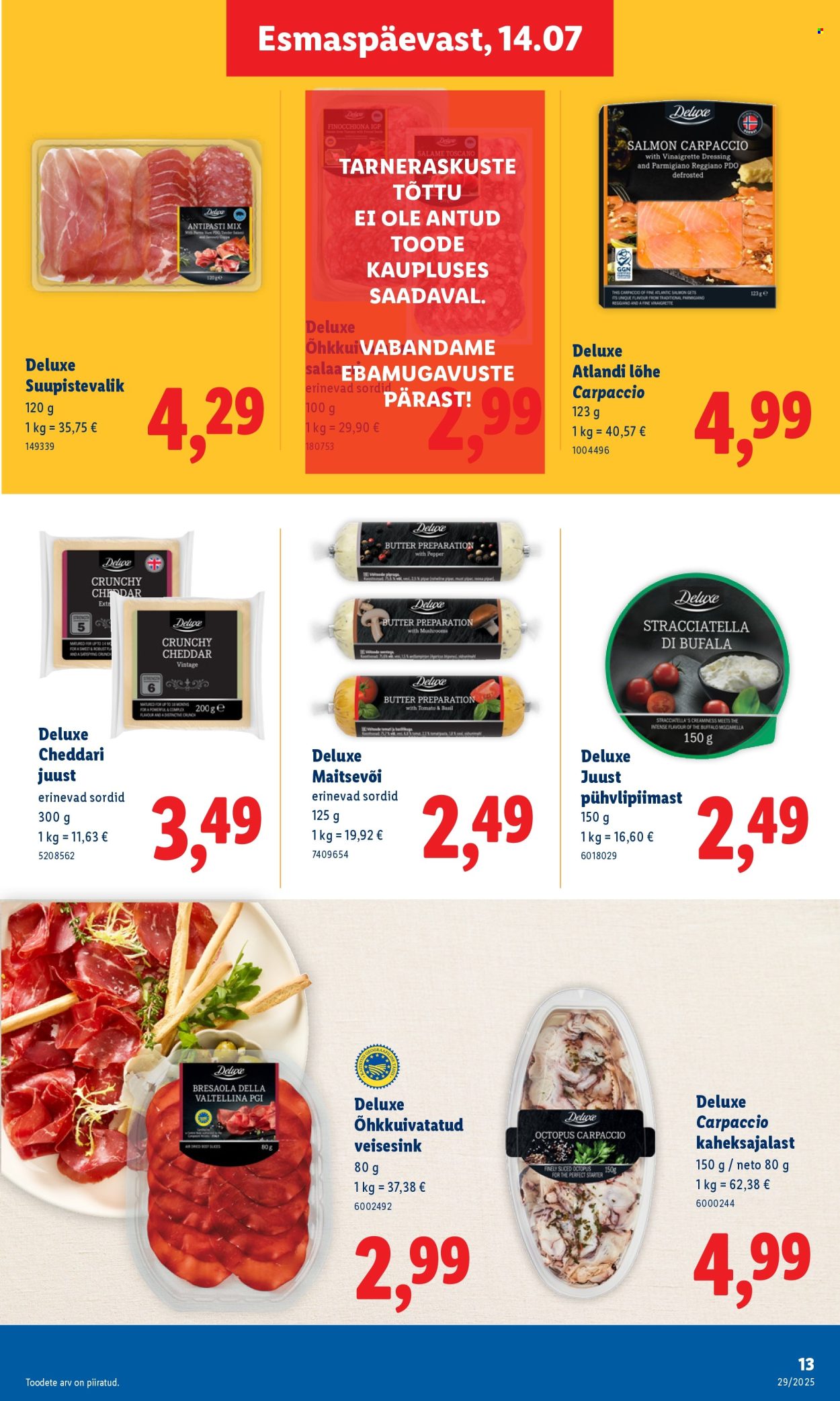 lidl - Lidl kliendileht - Kliendileht (14.07 - 20.07.2025) - page: 13 lidl - Lidl kliendileht - Kliendileht (14.07 - 20.07.2025) - page: 13