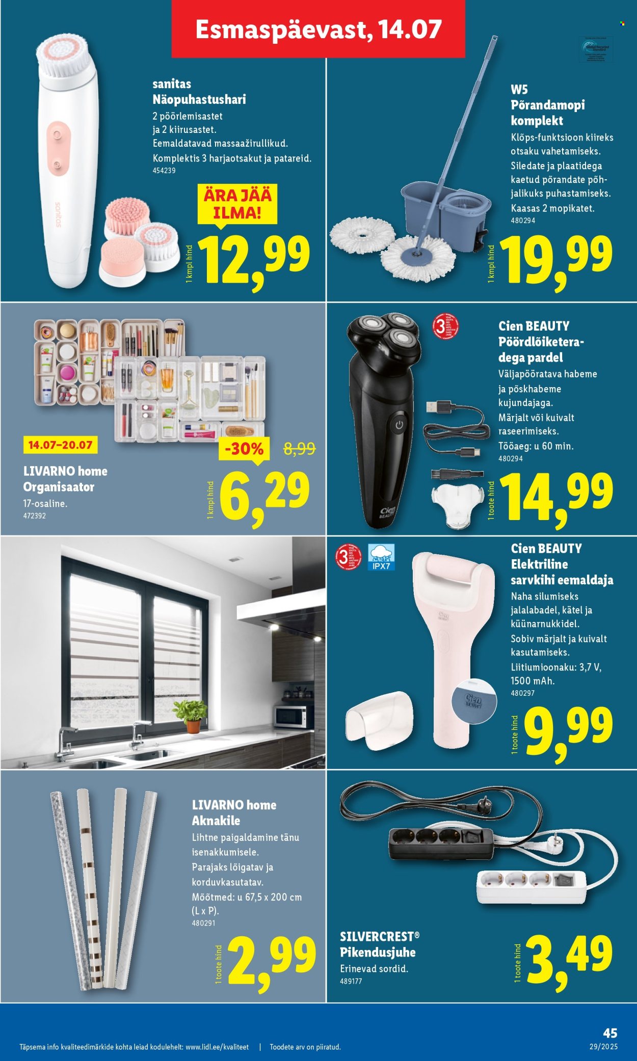 lidl - Lidl kliendileht - Kliendileht (14.07 - 20.07.2025) - page: 45 lidl - Lidl kliendileht - Kliendileht (14.07 - 20.07.2025) - page: 45