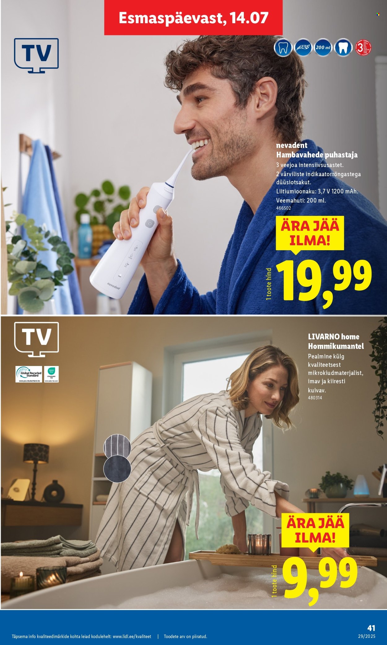 lidl - Lidl kliendileht - Kliendileht (14.07 - 20.07.2025) - page: 41 lidl - Lidl kliendileht - Kliendileht (14.07 - 20.07.2025) - page: 41
