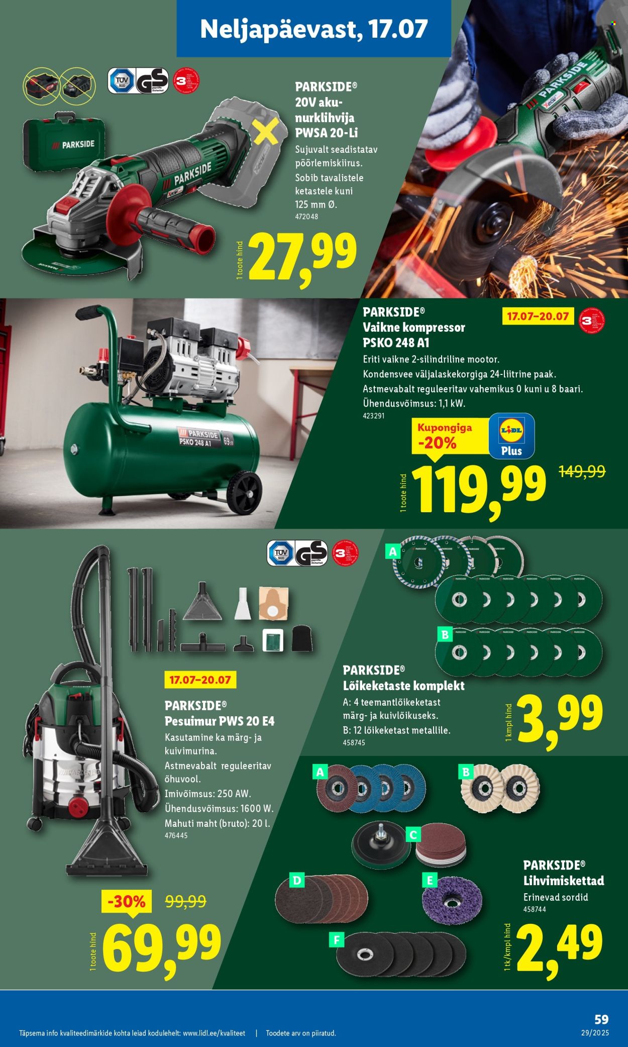 lidl - Lidl kliendileht - Kliendileht (14.07 - 20.07.2025) - page: 59 lidl - Lidl kliendileht - Kliendileht (14.07 - 20.07.2025) - page: 59