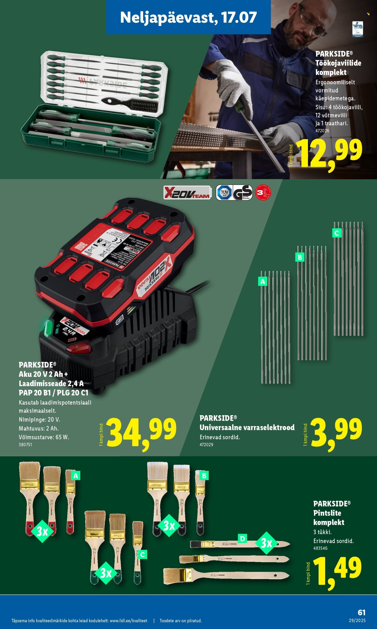 lidl - Lidl kliendileht - Kliendileht (14.07 - 20.07.2025) - page: 61 lidl - Lidl kliendileht - Kliendileht (14.07 - 20.07.2025) - page: 61