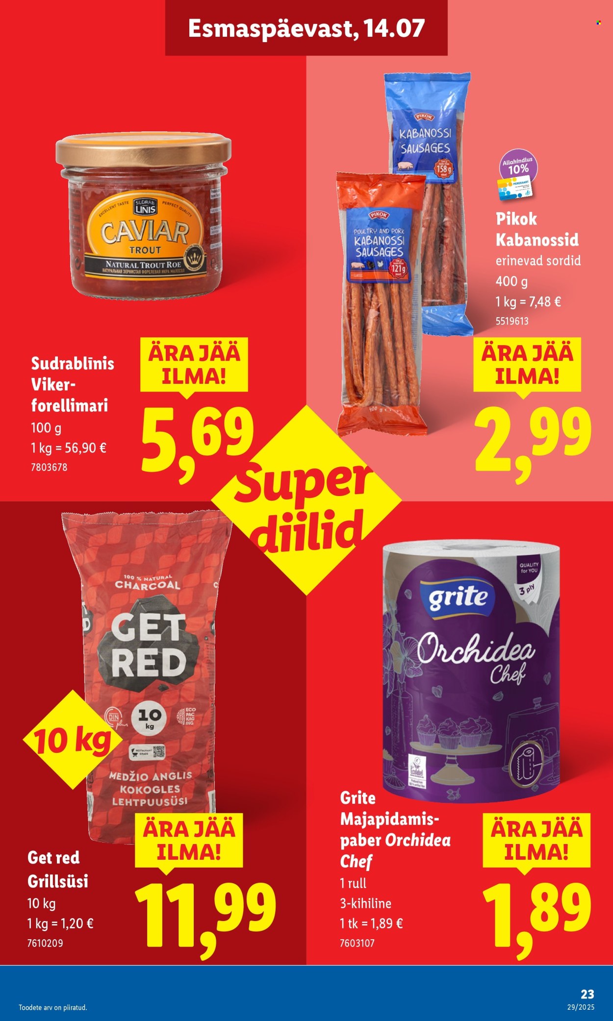 lidl - Lidl kliendileht - Kliendileht (14.07 - 20.07.2025) - page: 23 lidl - Lidl kliendileht - Kliendileht (14.07 - 20.07.2025) - page: 23