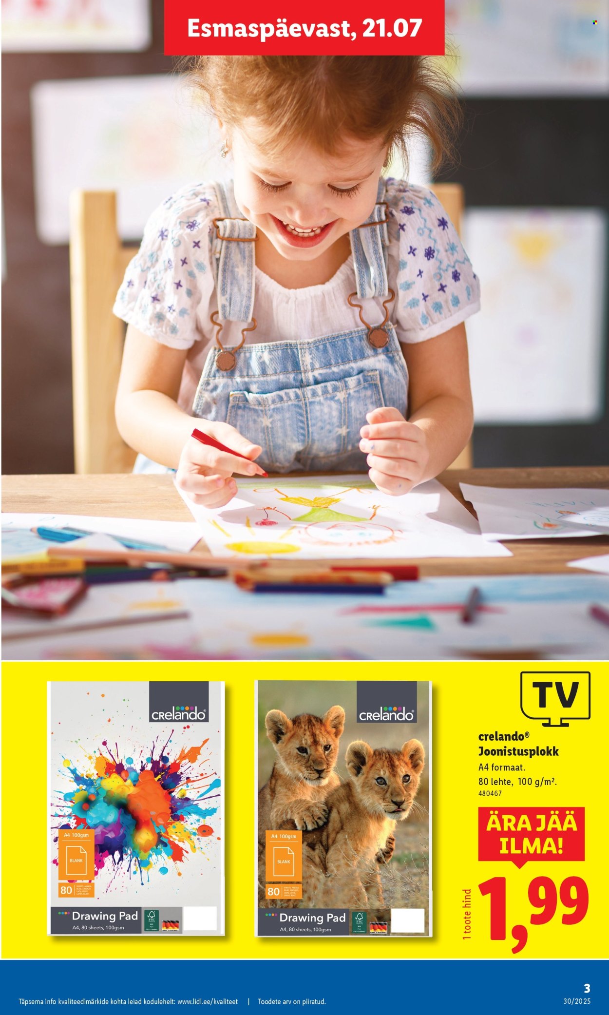 lidl - Lidl kliendileht - Tööstuskaupade pakkumised (21.07 - 27.07.2025) - page: 3