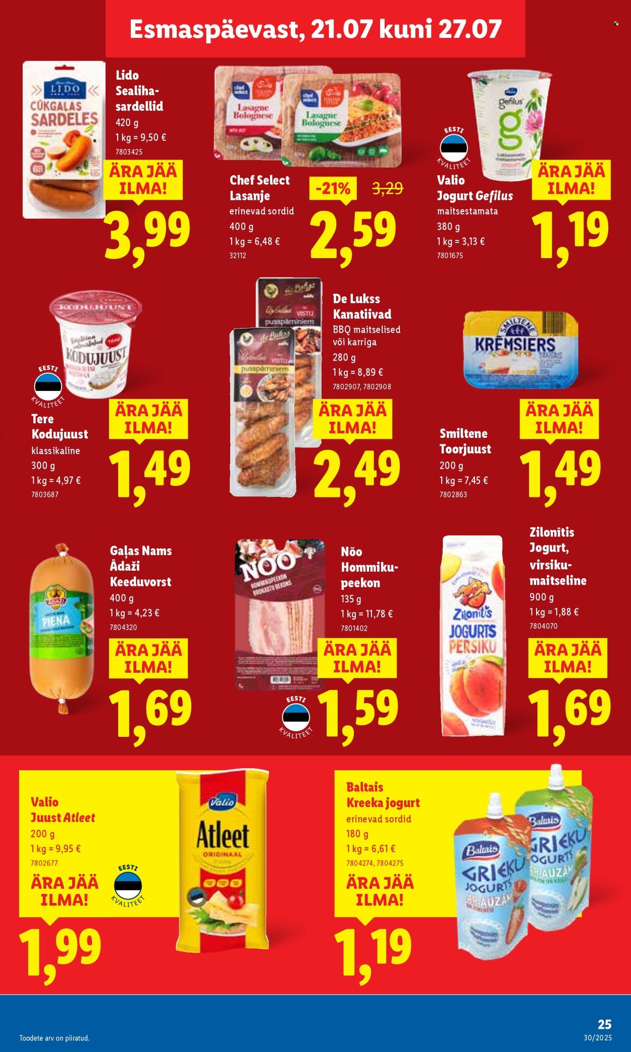 lidl - Lidl kliendileht - Kliendileht (21.07 - 27.07.2025) - page: 25 lidl - Lidl kliendileht - Kliendileht (21.07 - 27.07.2025) - page: 25