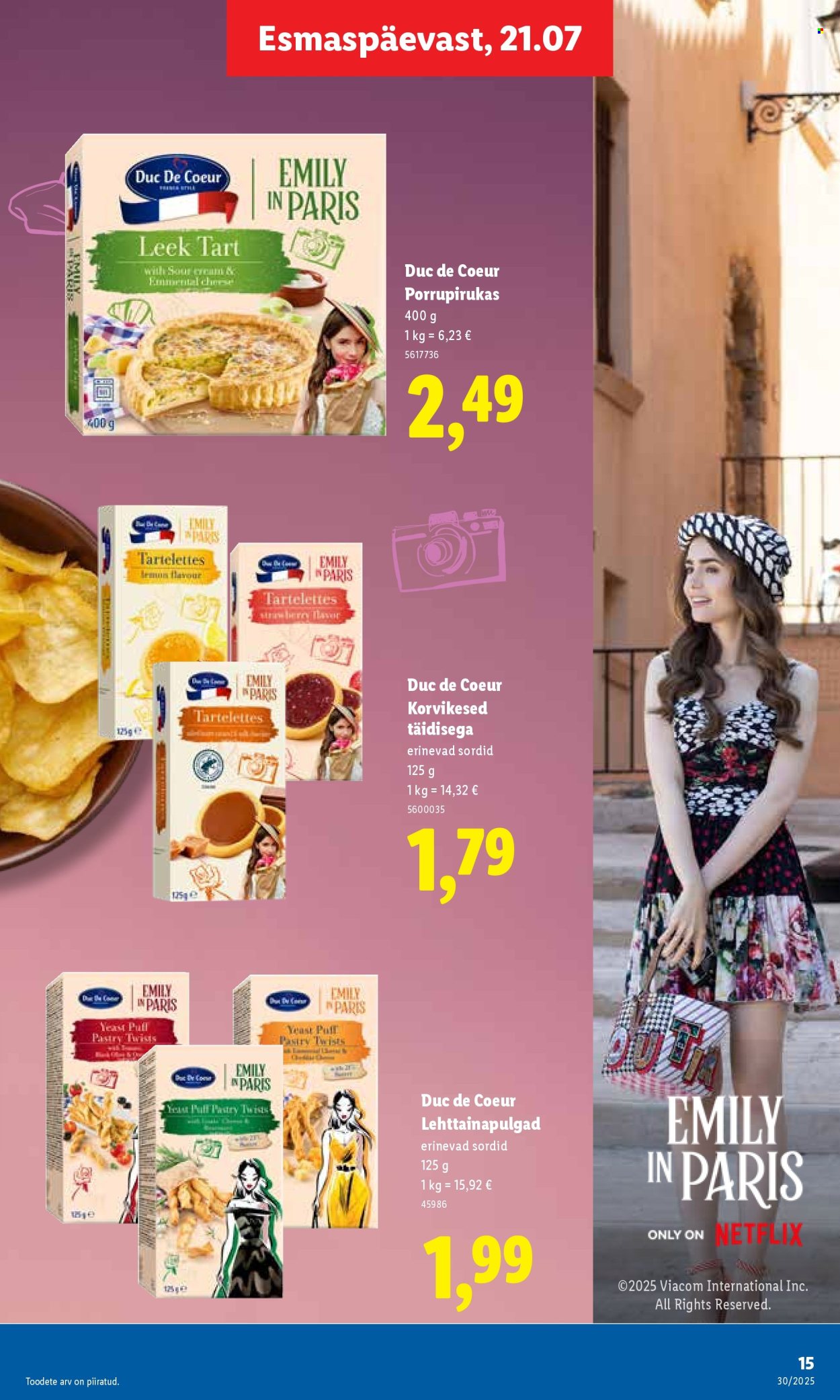 lidl - Lidl kliendileht - Kliendileht (21.07 - 27.07.2025) - page: 15 lidl - Lidl kliendileht - Kliendileht (21.07 - 27.07.2025) - page: 15