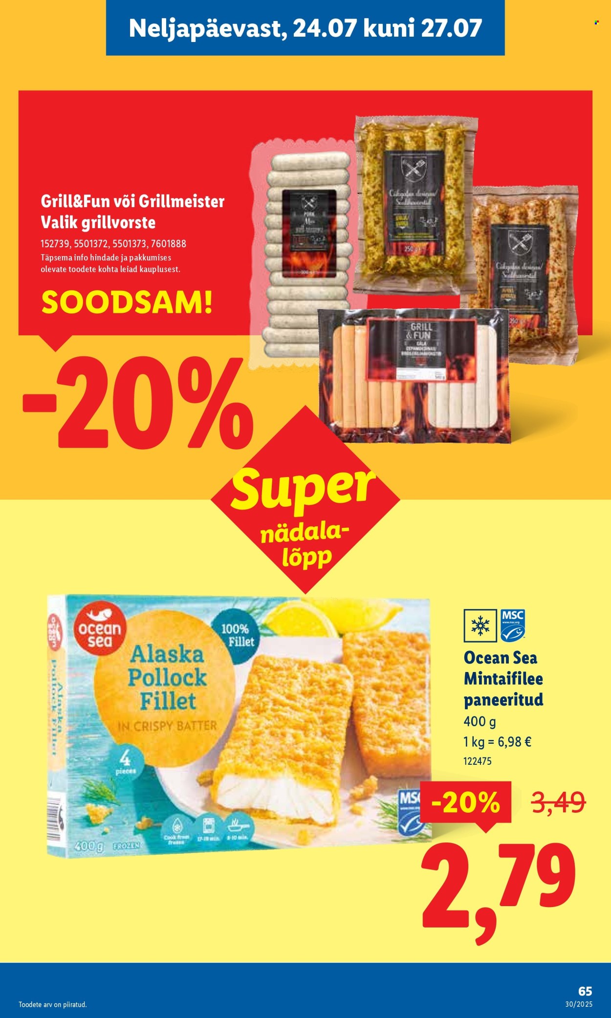 lidl - Lidl kliendileht - Kliendileht (21.07 - 27.07.2025) - page: 65 lidl - Lidl kliendileht - Kliendileht (21.07 - 27.07.2025) - page: 65