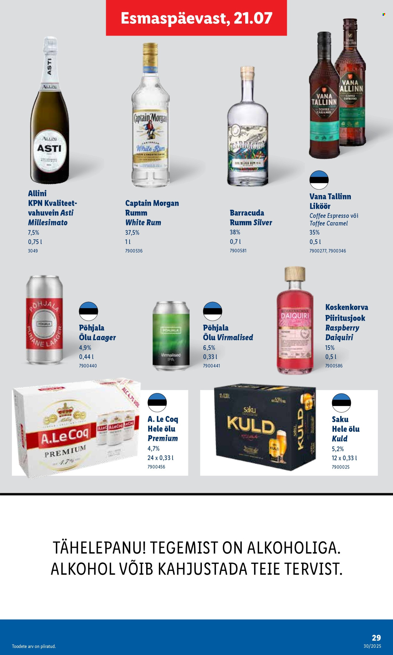 lidl - Lidl kliendileht - Kliendileht (21.07 - 27.07.2025) - page: 29 lidl - Lidl kliendileht - Kliendileht (21.07 - 27.07.2025) - page: 29