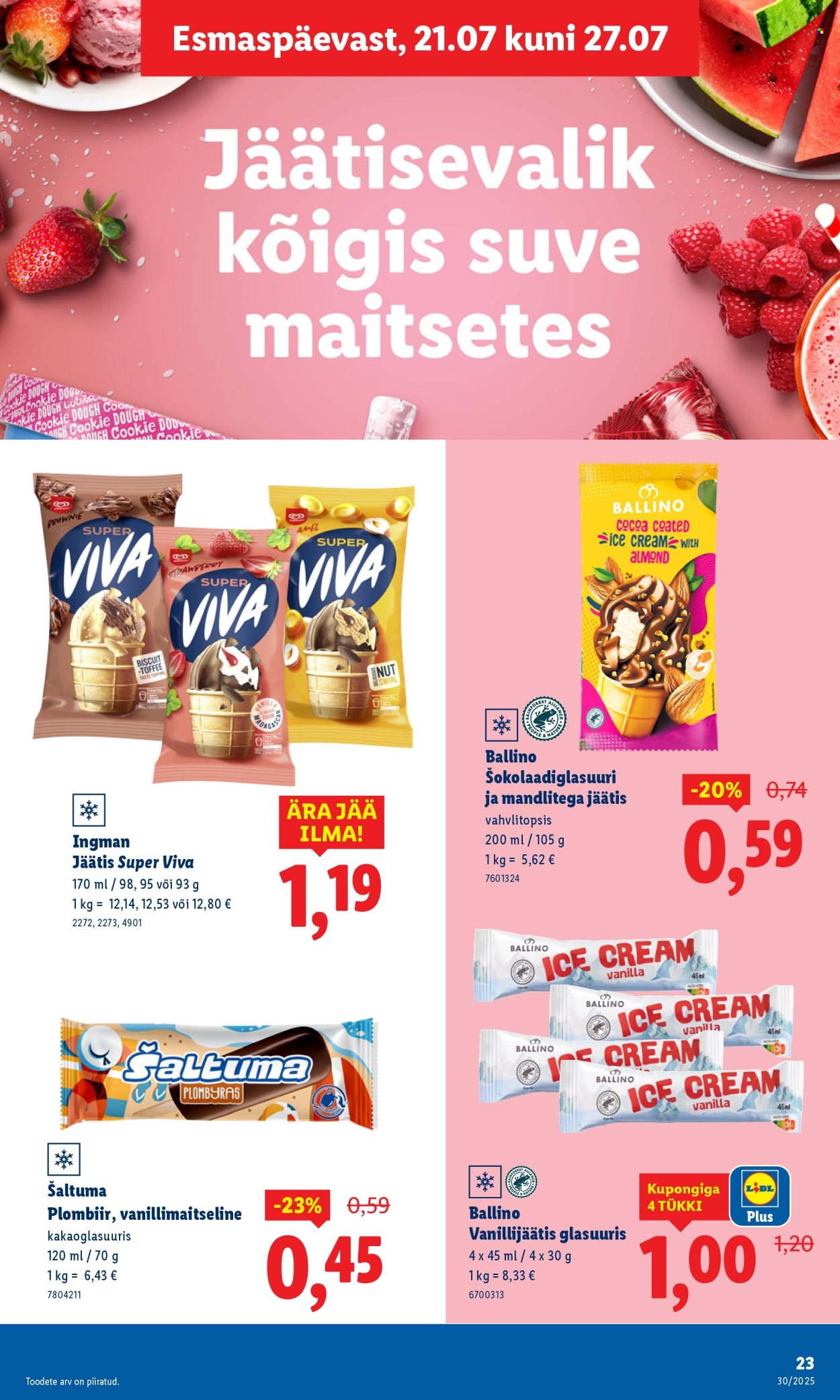 lidl - Lidl kliendileht - Kliendileht (21.07 - 27.07.2025) - page: 23 lidl - Lidl kliendileht - Kliendileht (21.07 - 27.07.2025) - page: 23
