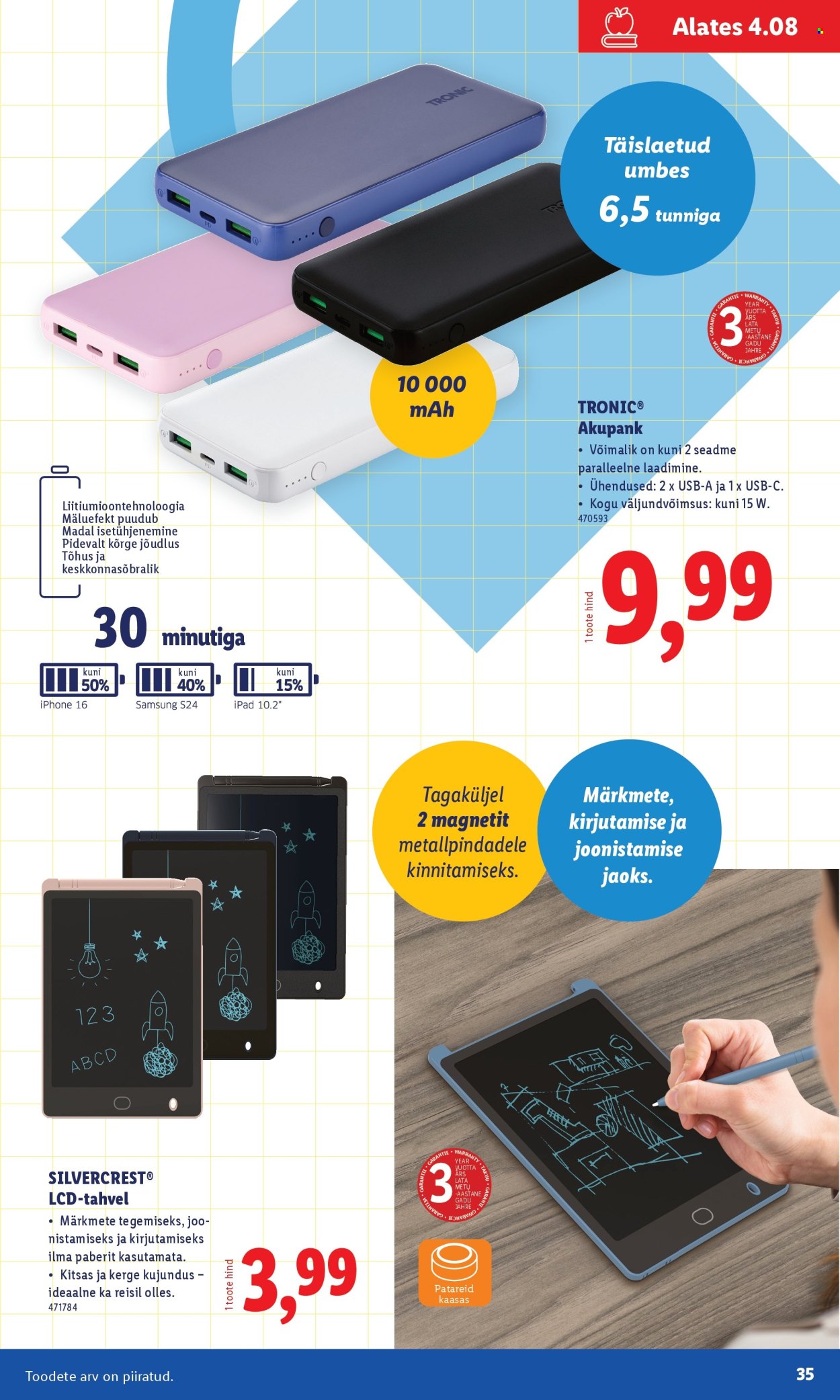 lidl - Lidl kliendileht - Koolitarvete kataloog 2025 (19.07 - 11.08.2025) - page: 35 lidl - Lidl kliendileht - Koolitarvete kataloog 2025 (19.07 - 11.08.2025) - page: 35
