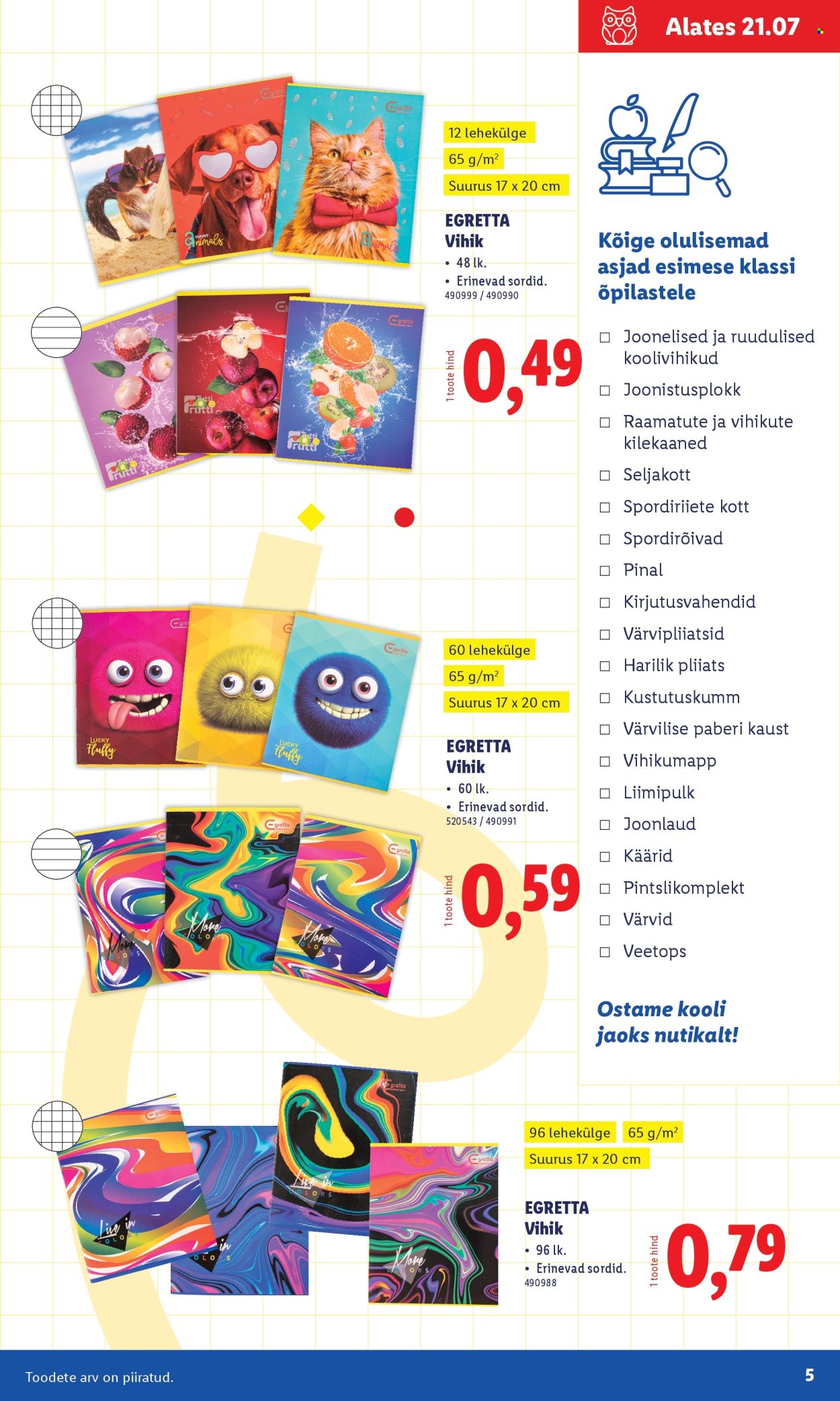 lidl - Lidl kliendileht - Koolitarvete kataloog 2025 (19.07 - 11.08.2025) - page: 5 lidl - Lidl kliendileht - Koolitarvete kataloog 2025 (19.07 - 11.08.2025) - page: 5