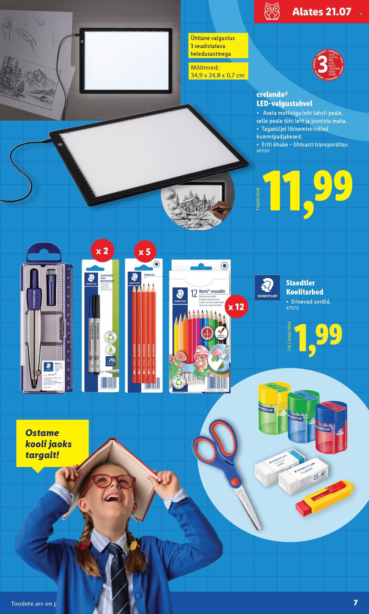 lidl - Lidl kliendileht - Koolitarvete kataloog 2025 (19.07 - 11.08.2025) - page: 7 lidl - Lidl kliendileht - Koolitarvete kataloog 2025 (19.07 - 11.08.2025) - page: 7