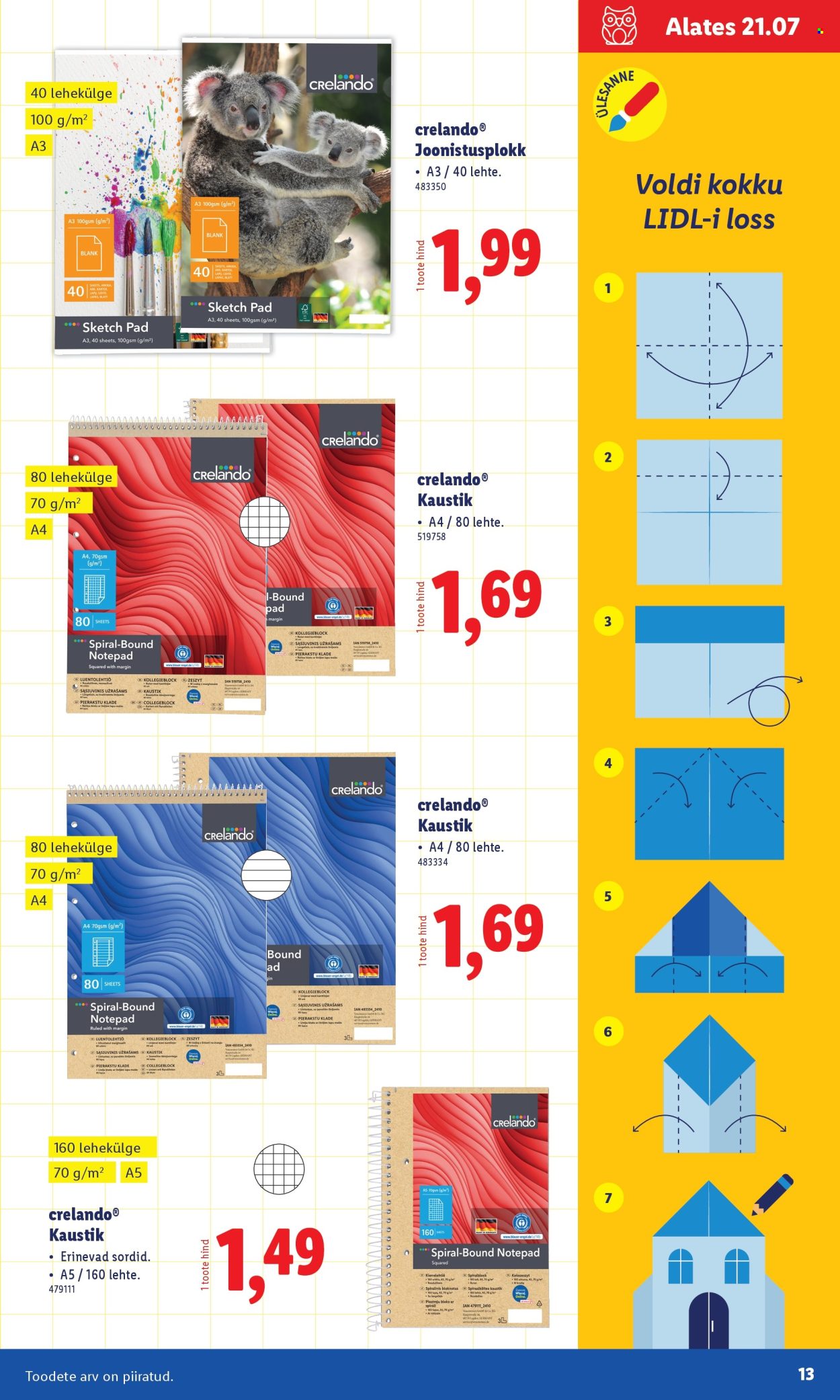 lidl - Lidl kliendileht - Koolitarvete kataloog 2025 (19.07 - 11.08.2025) - page: 13 lidl - Lidl kliendileht - Koolitarvete kataloog 2025 (19.07 - 11.08.2025) - page: 13