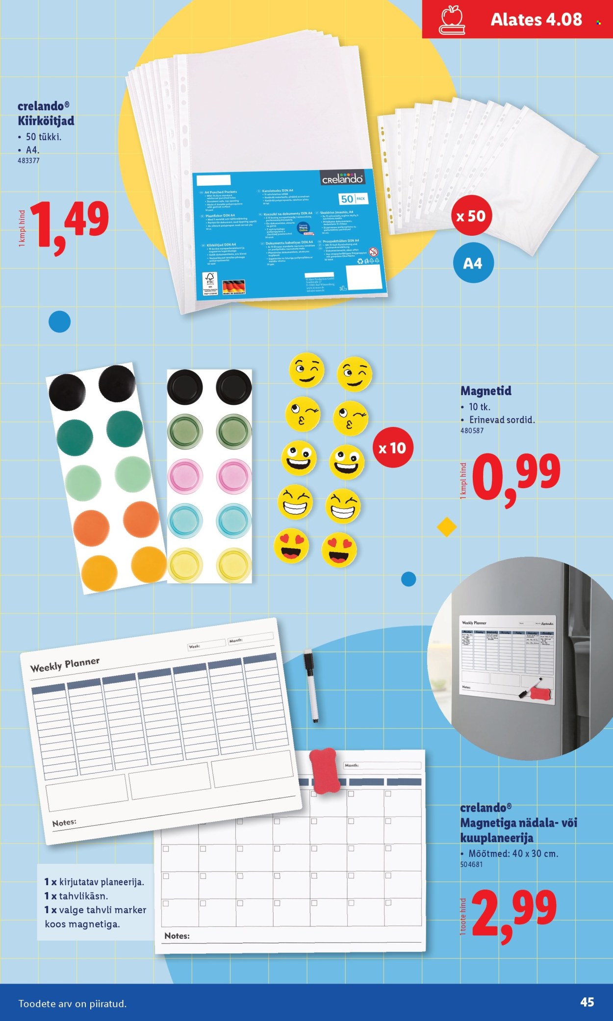 lidl - Lidl kliendileht - Koolitarvete kataloog 2025 (19.07 - 11.08.2025) - page: 45 lidl - Lidl kliendileht - Koolitarvete kataloog 2025 (19.07 - 11.08.2025) - page: 45