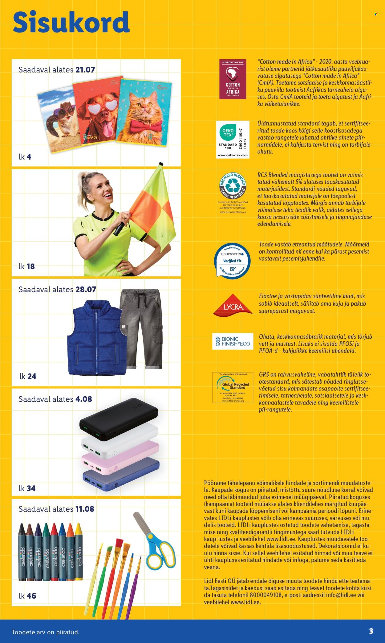 lidl - Lidl kliendileht - Koolitarvete kataloog 2025 (19.07 - 11.08.2025) - page: 3 lidl - Lidl kliendileht - Koolitarvete kataloog 2025 (19.07 - 11.08.2025) - page: 3