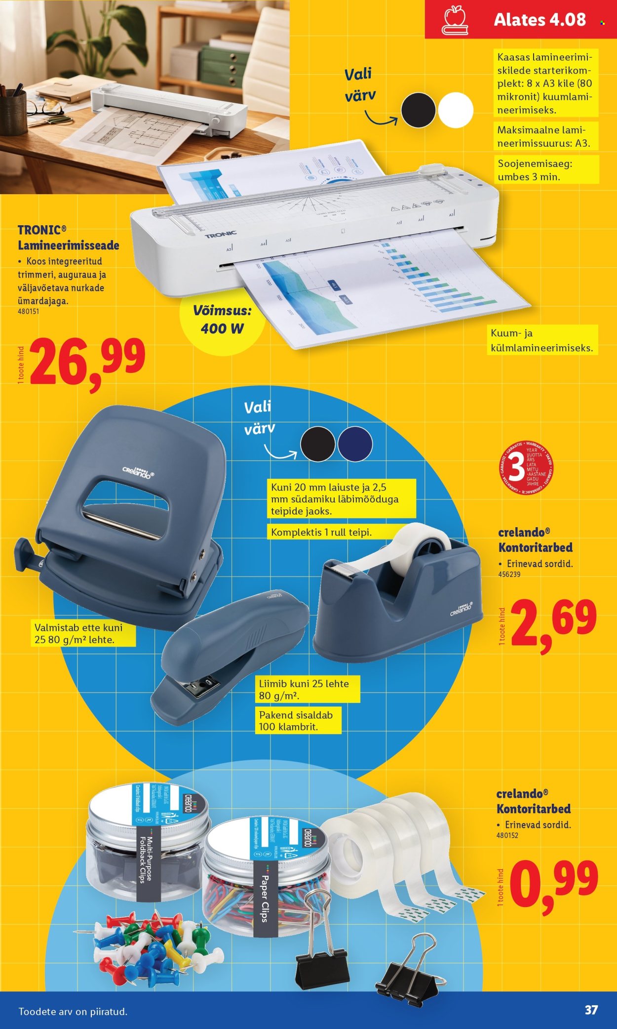 lidl - Lidl kliendileht - Koolitarvete kataloog 2025 (19.07 - 11.08.2025) - page: 37 lidl - Lidl kliendileht - Koolitarvete kataloog 2025 (19.07 - 11.08.2025) - page: 37