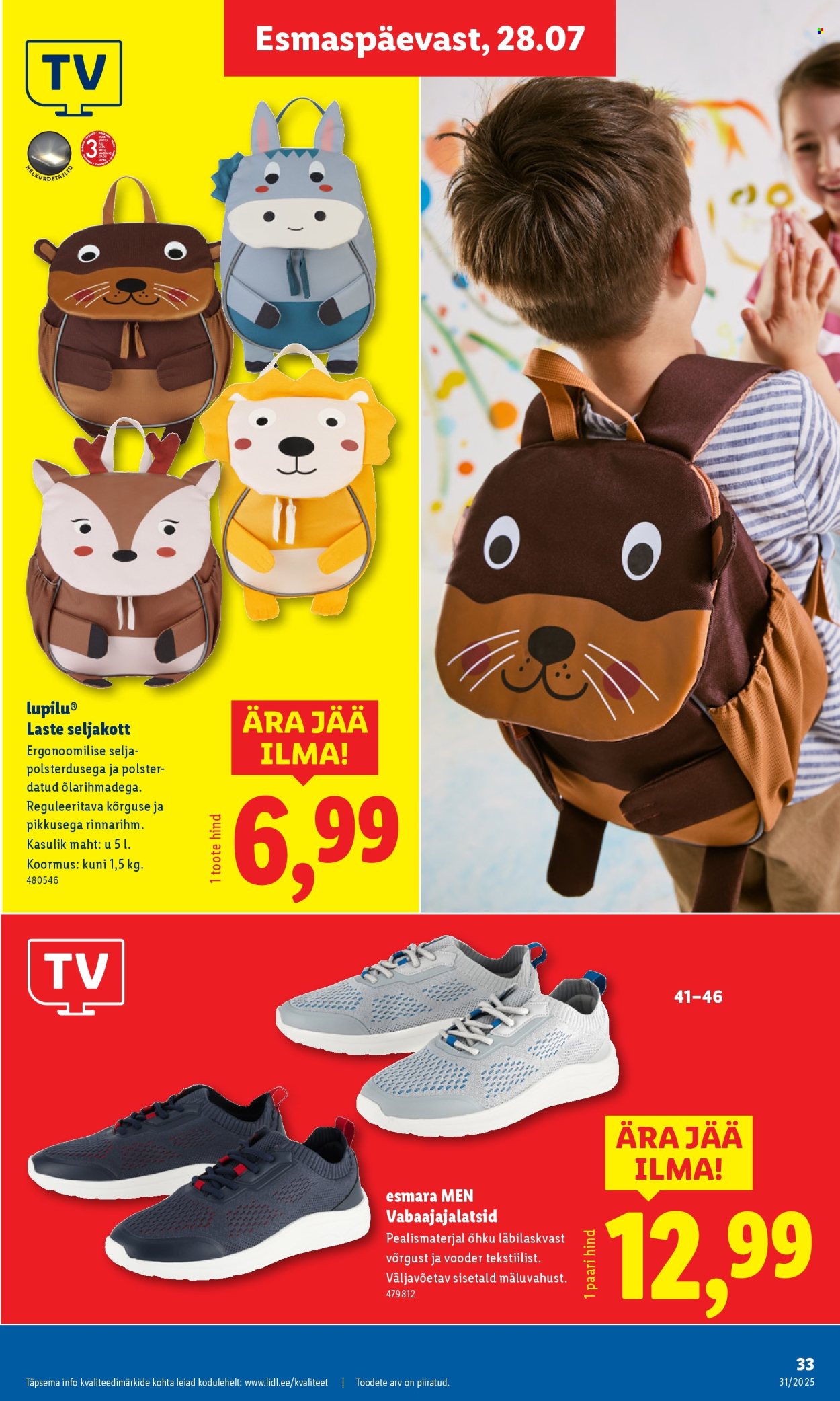 lidl - Lidl kliendileht - Kliendileht (28.07 - 3.08.2025) - page: 33 lidl - Lidl kliendileht - Kliendileht (28.07 - 3.08.2025) - page: 33