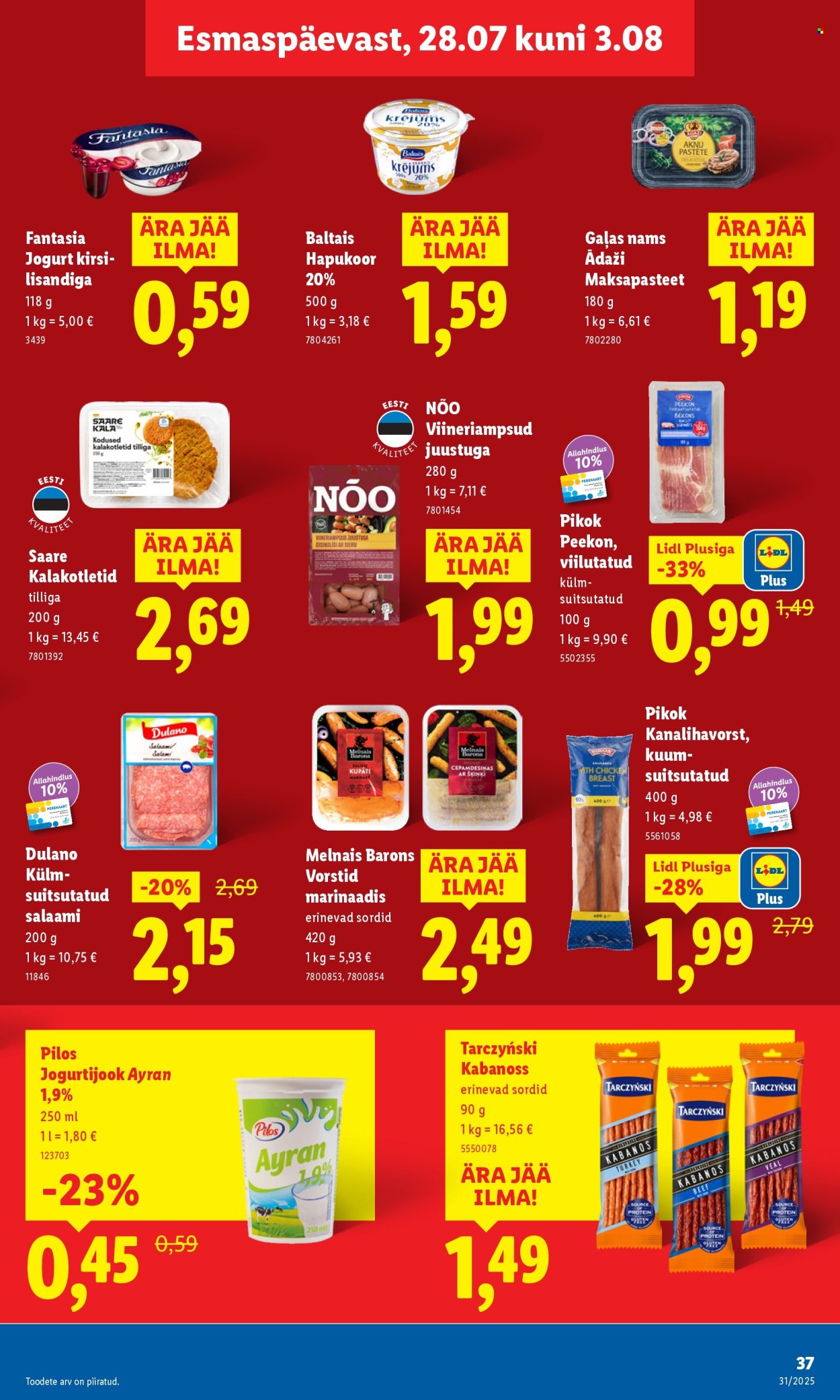 lidl - Lidl kliendileht - Kliendileht (31.07 - 3.08.2025) - page: 37 lidl - Lidl kliendileht - Kliendileht (31.07 - 3.08.2025) - page: 37