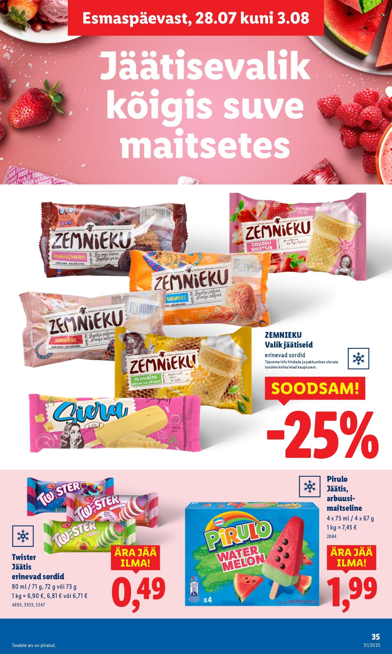 lidl - Lidl kliendileht - Kliendileht (31.07 - 3.08.2025) - page: 35 lidl - Lidl kliendileht - Kliendileht (31.07 - 3.08.2025) - page: 35