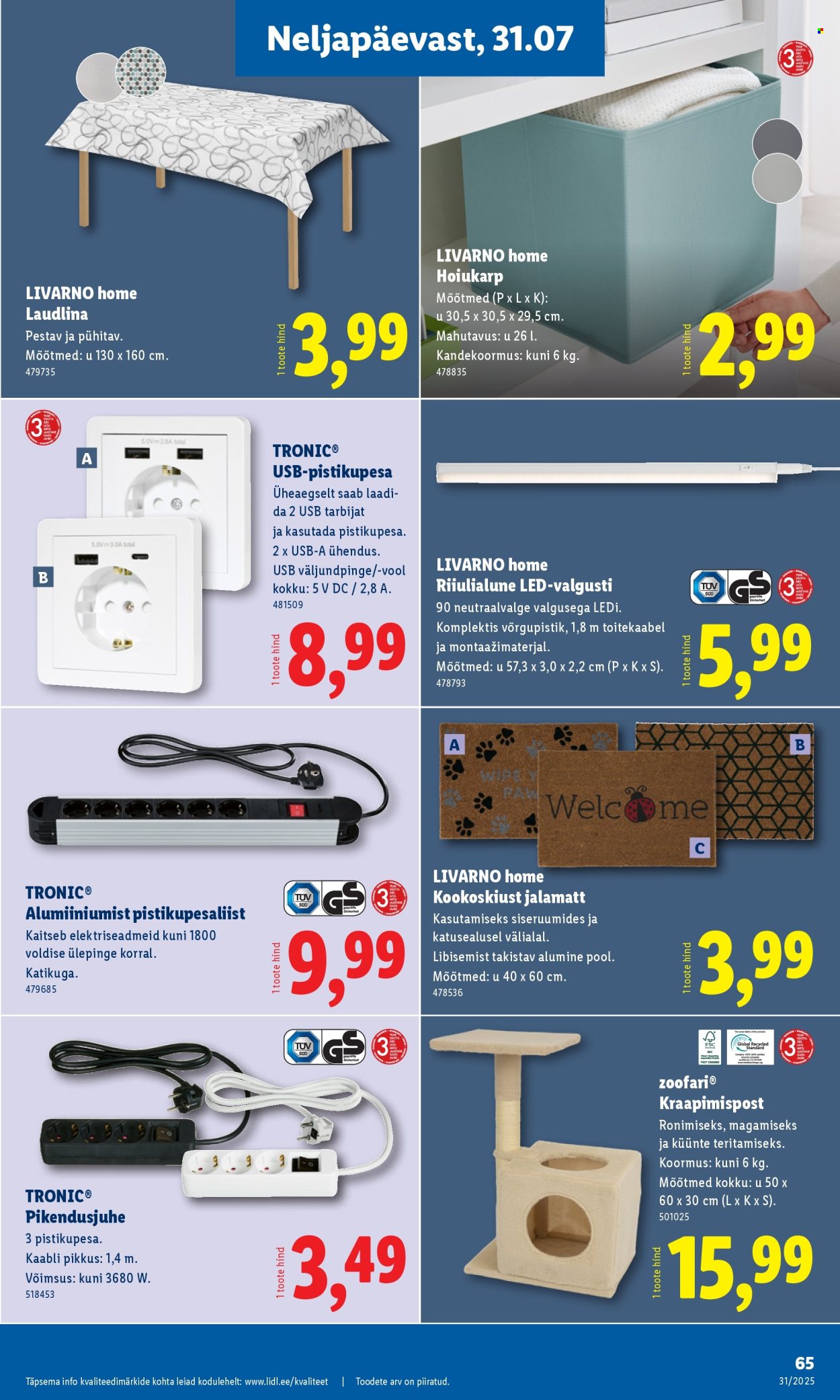 lidl - Lidl kliendileht - Kliendileht (31.07 - 3.08.2025) - page: 65 lidl - Lidl kliendileht - Kliendileht (31.07 - 3.08.2025) - page: 65
