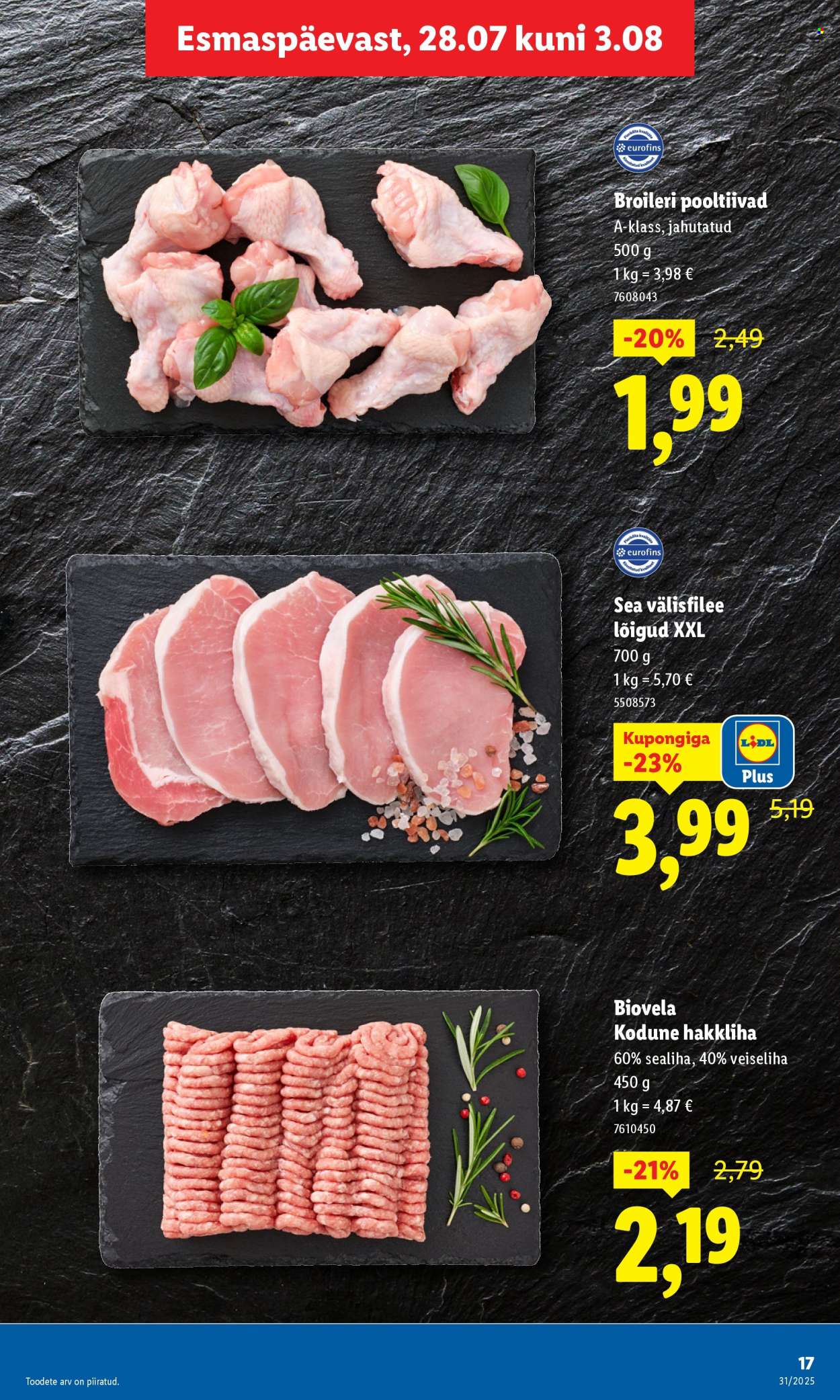 lidl - Lidl kliendileht - Kliendileht (31.07 - 3.08.2025) - page: 17 lidl - Lidl kliendileht - Kliendileht (31.07 - 3.08.2025) - page: 17