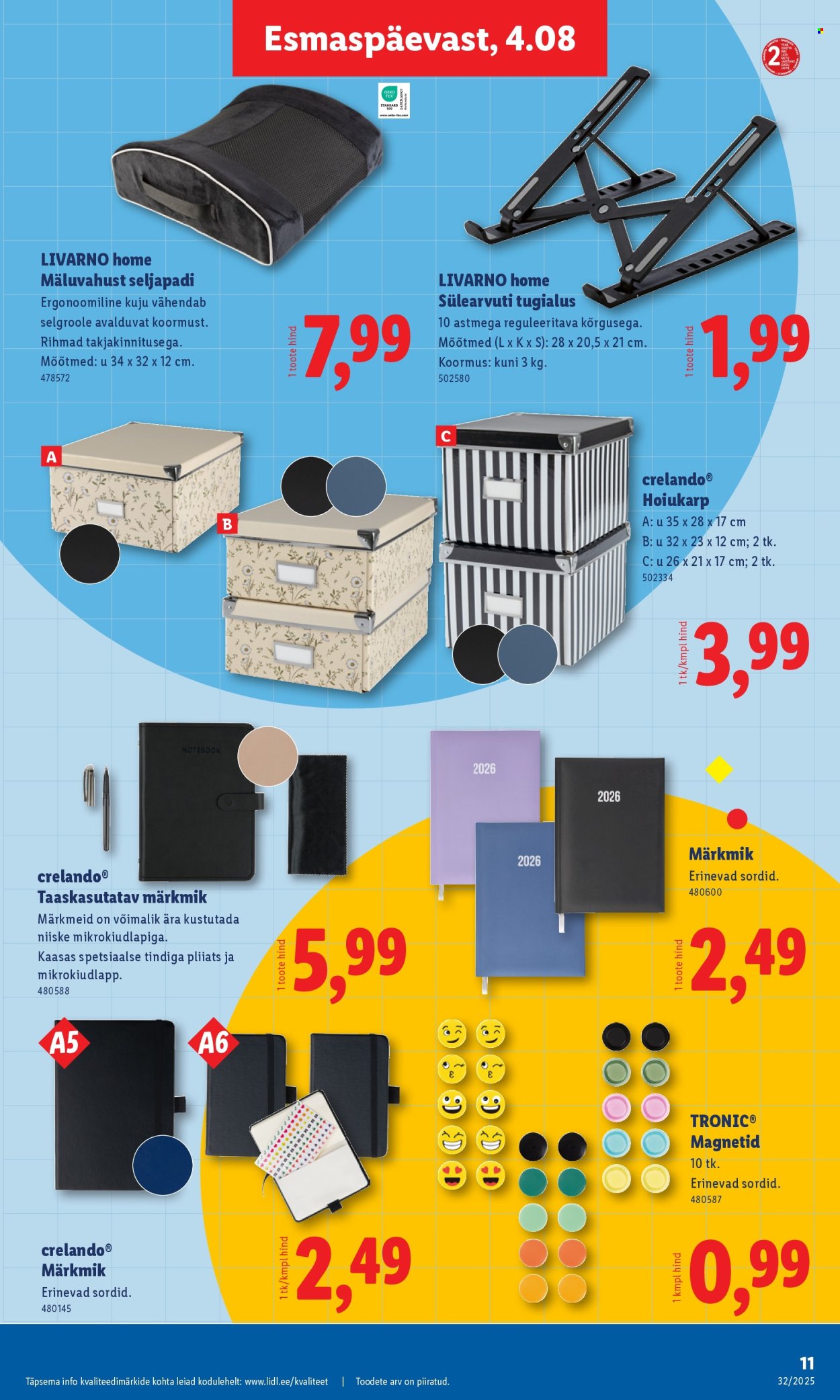 lidl - Lidl kliendileht - Tööstuskaupade pakkumised (4.08 - 10.08.2025) - page: 11