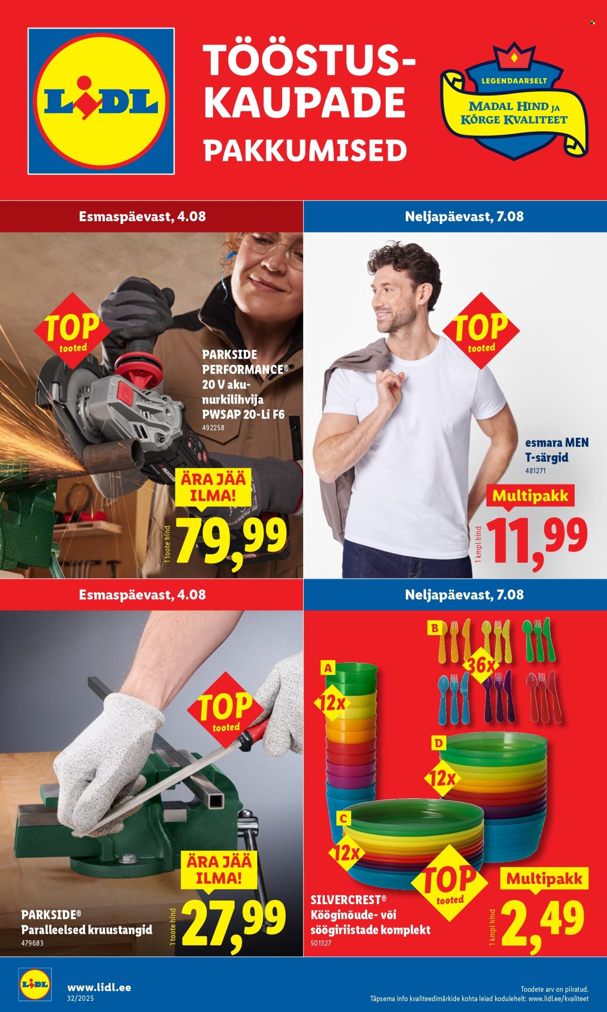 lidl - Lidl kliendileht - Tööstuskaupade pakkumised (4.08 - 10.08.2025)