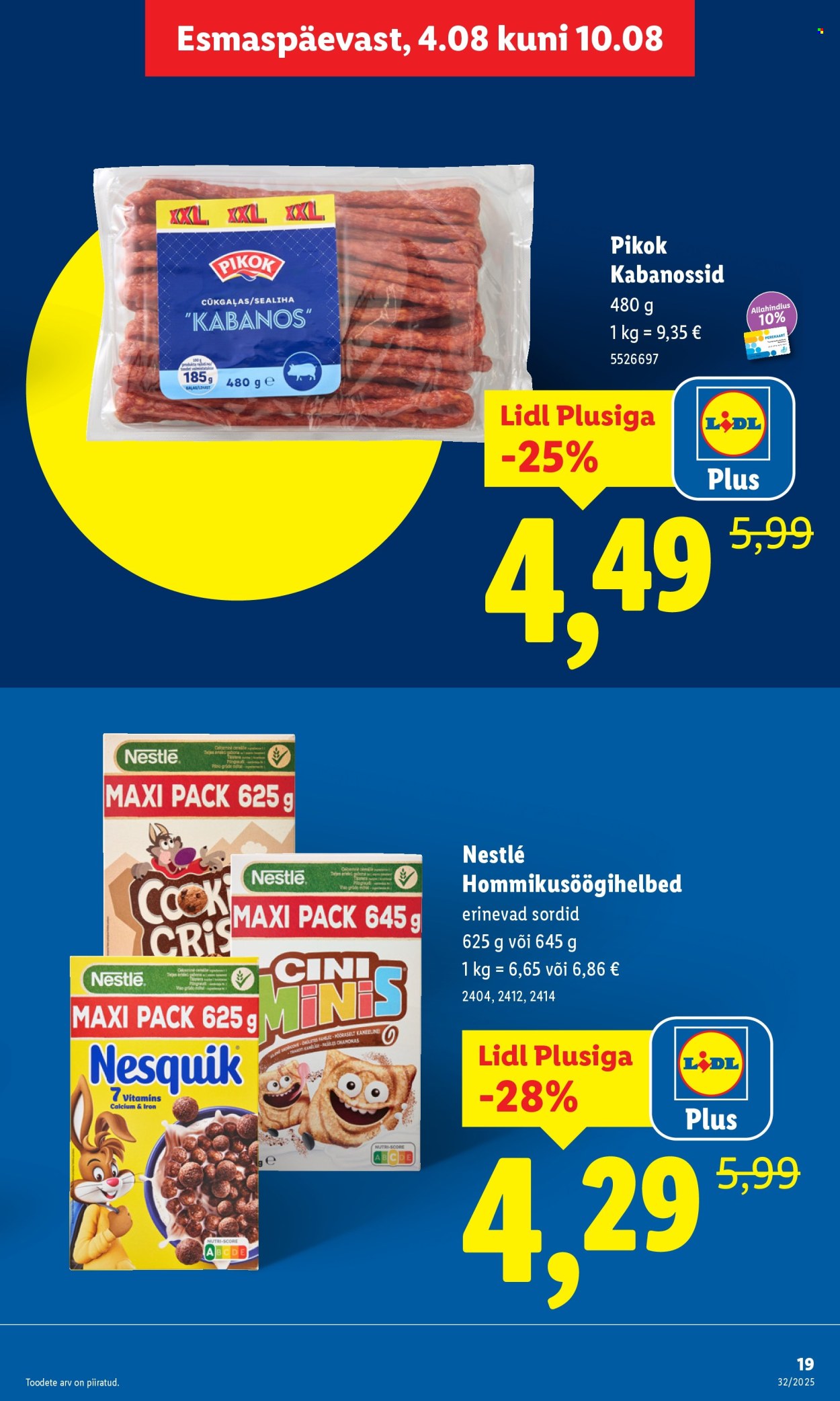 lidl - Lidl kliendileht - Kliendileht (4.08 - 10.08.2025) - page: 19