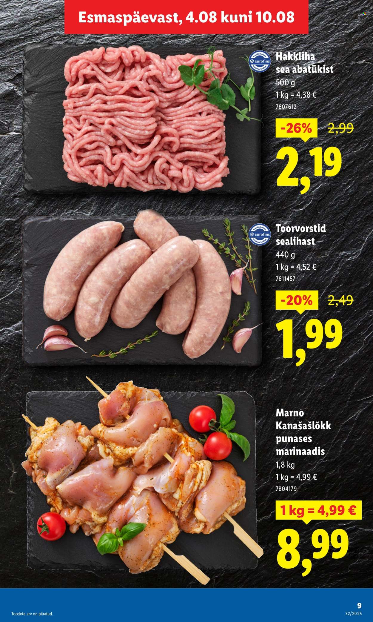 lidl - Lidl kliendileht - Kliendileht (4.08 - 10.08.2025) - page: 9