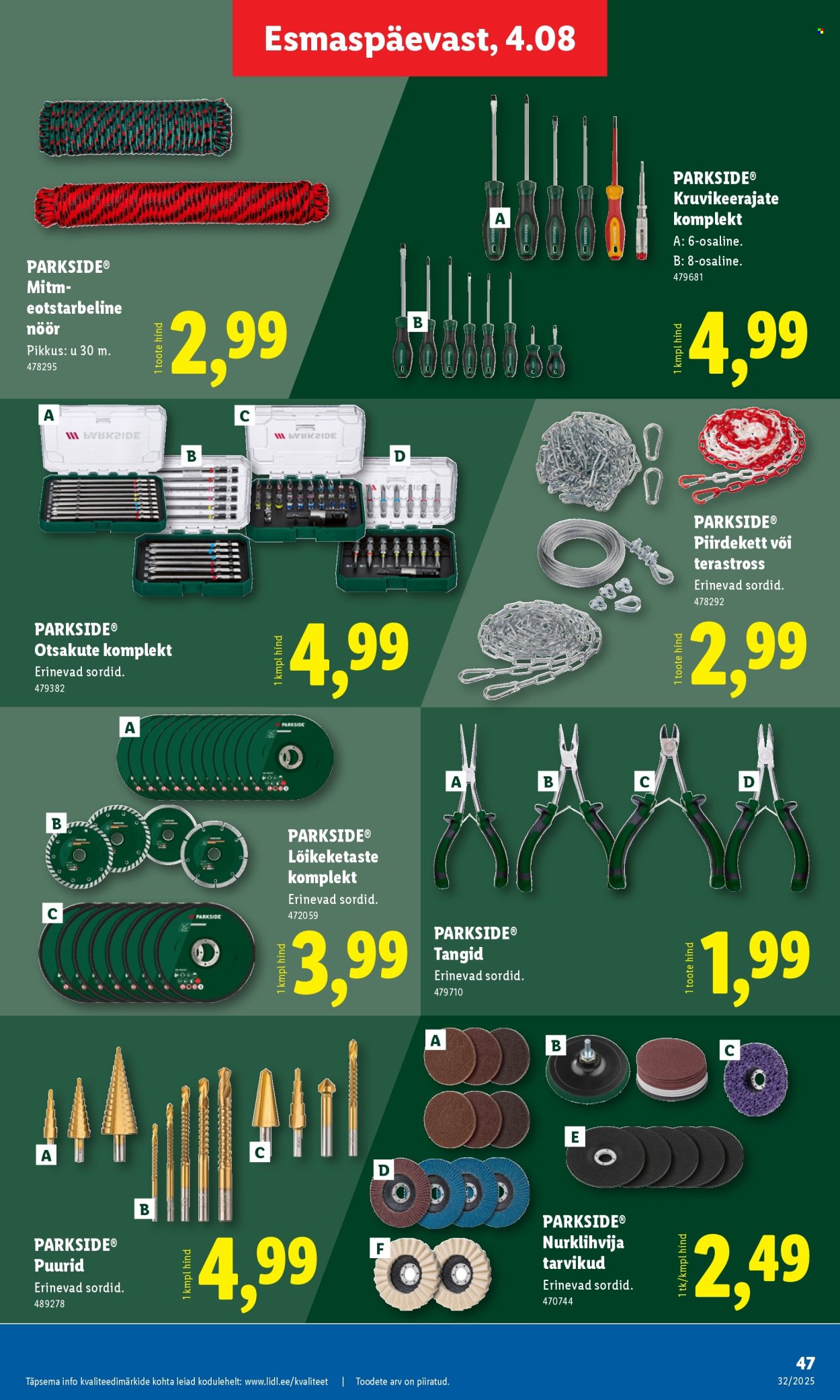 lidl - Lidl kliendileht - Nädalalõpu pakkumised (7.08 - 10.08.2025) - page: 47 lidl - Lidl kliendileht - Nädalalõpu pakkumised (7.08 - 10.08.2025) - page: 47