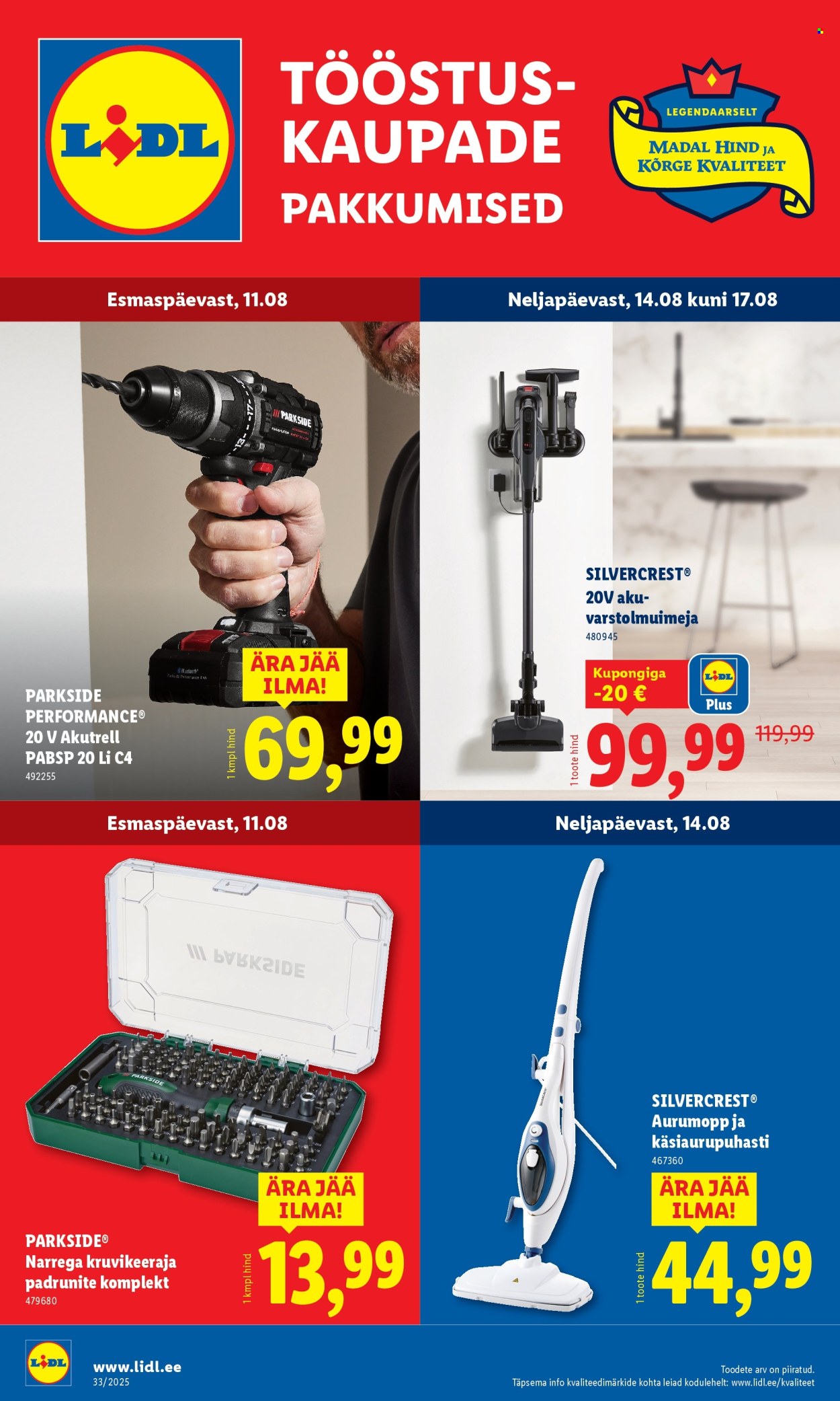 lidl - Lidl kliendileht - Tööstuskaupade pakkumised (11.08 - 17.08.2025)