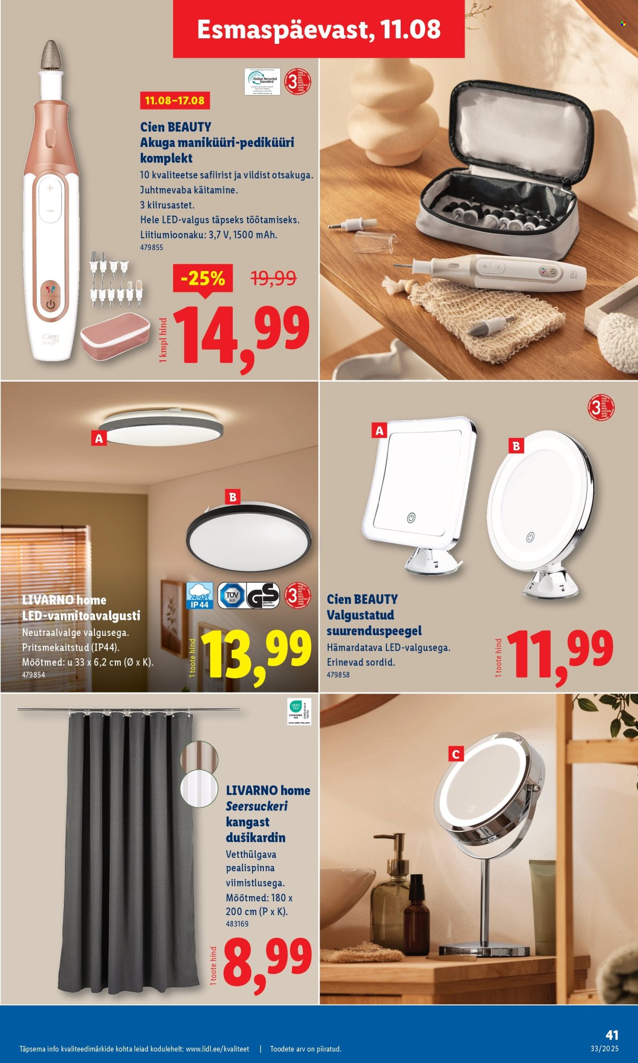 lidl - Lidl kliendileht - Kliendileht (11.08 - 17.08.2025) - page: 41 lidl - Lidl kliendileht - Kliendileht (11.08 - 17.08.2025) - page: 41