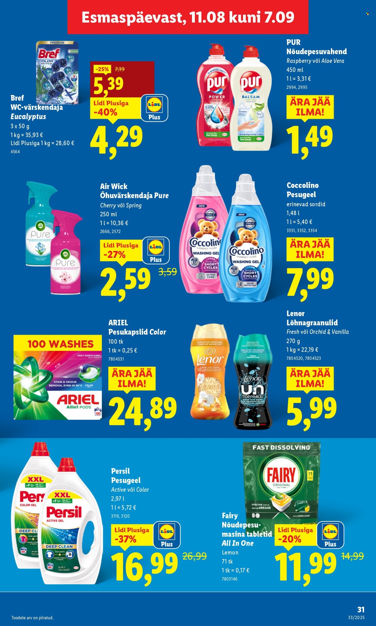 lidl - Lidl kliendileht - Kliendileht (11.08 - 17.08.2025) - page: 31 lidl - Lidl kliendileht - Kliendileht (11.08 - 17.08.2025) - page: 31