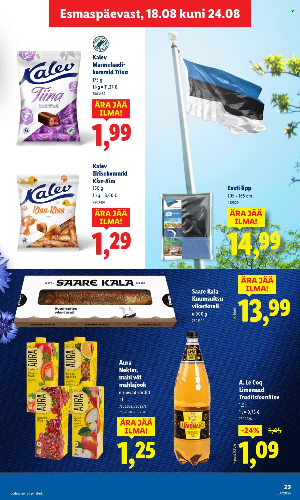 lidl - Lidl kliendileht - Kliendileht (18.08 - 24.08.2025) - page: 23 lidl - Lidl kliendileht - Kliendileht (18.08 - 24.08.2025) - page: 23