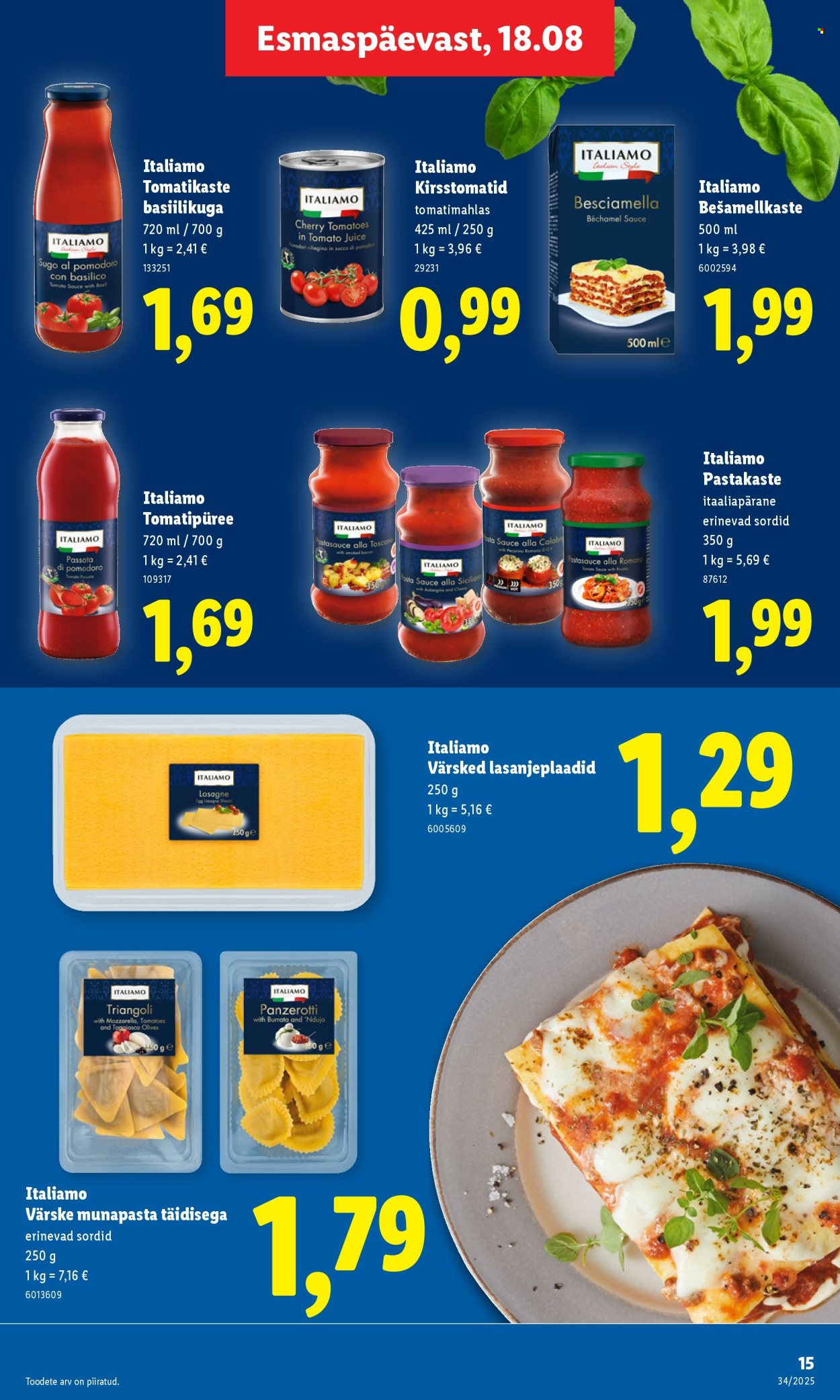 lidl - Lidl kliendileht - Kliendileht (18.08 - 24.08.2025) - page: 15 lidl - Lidl kliendileht - Kliendileht (18.08 - 24.08.2025) - page: 15