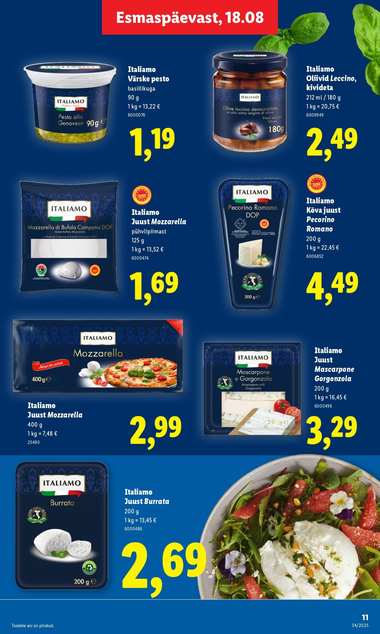 lidl - Lidl kliendileht - Kliendileht (18.08 - 24.08.2025) - page: 11 lidl - Lidl kliendileht - Kliendileht (18.08 - 24.08.2025) - page: 11