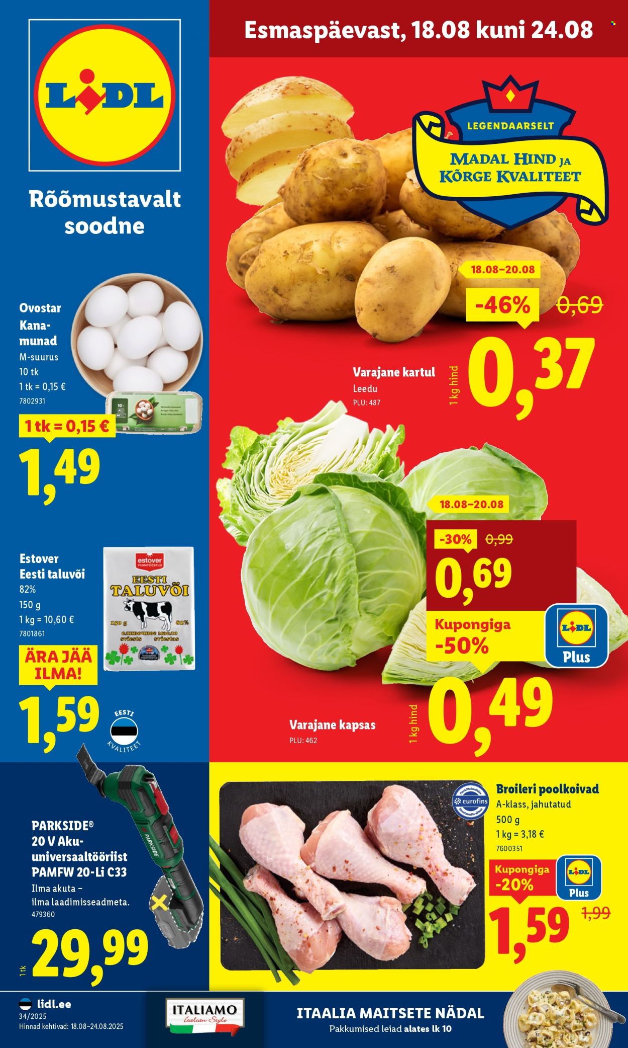 lidl - Lidl kliendileht - Kliendileht (18.08 - 24.08.2025)
