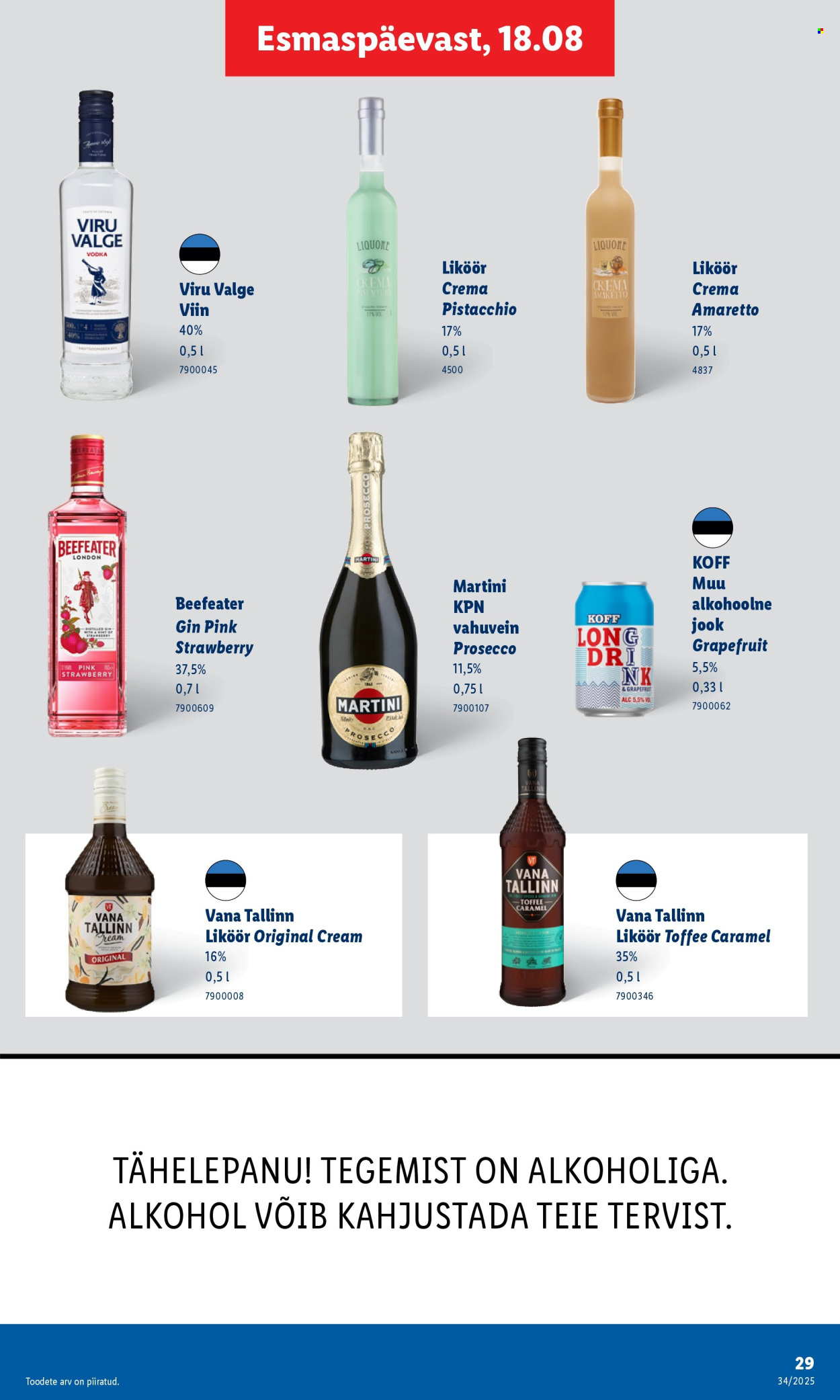 lidl - Lidl kliendileht - Kliendileht (18.08 - 24.08.2025) - page: 29 lidl - Lidl kliendileht - Kliendileht (18.08 - 24.08.2025) - page: 29