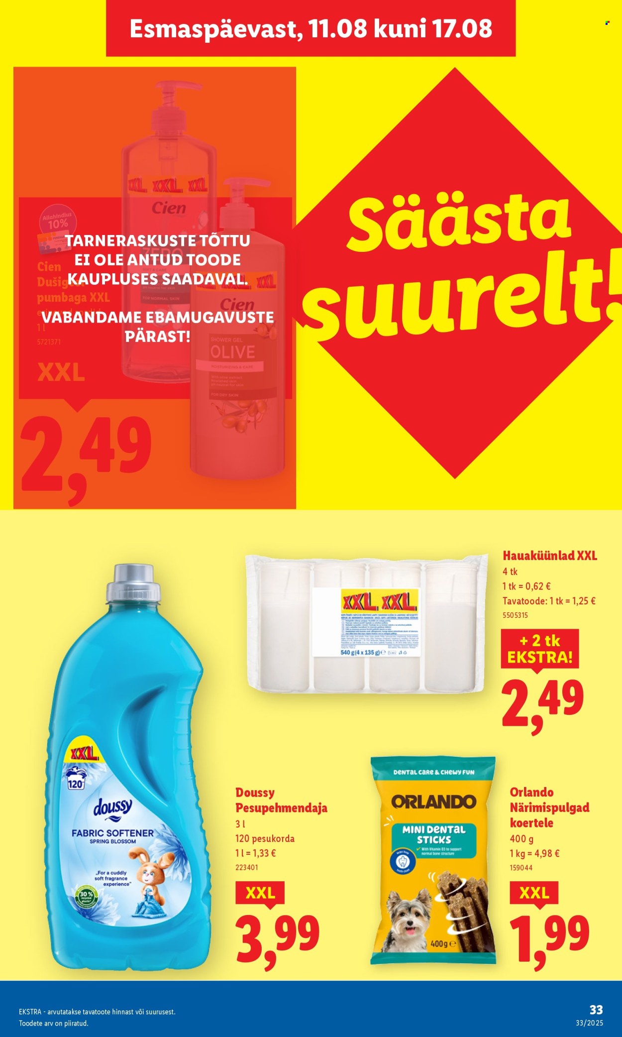 lidl - Lidl kliendileht - Kliendileht (14.08 - 17.08.2025) - page: 33 lidl - Lidl kliendileht - Kliendileht (14.08 - 17.08.2025) - page: 33