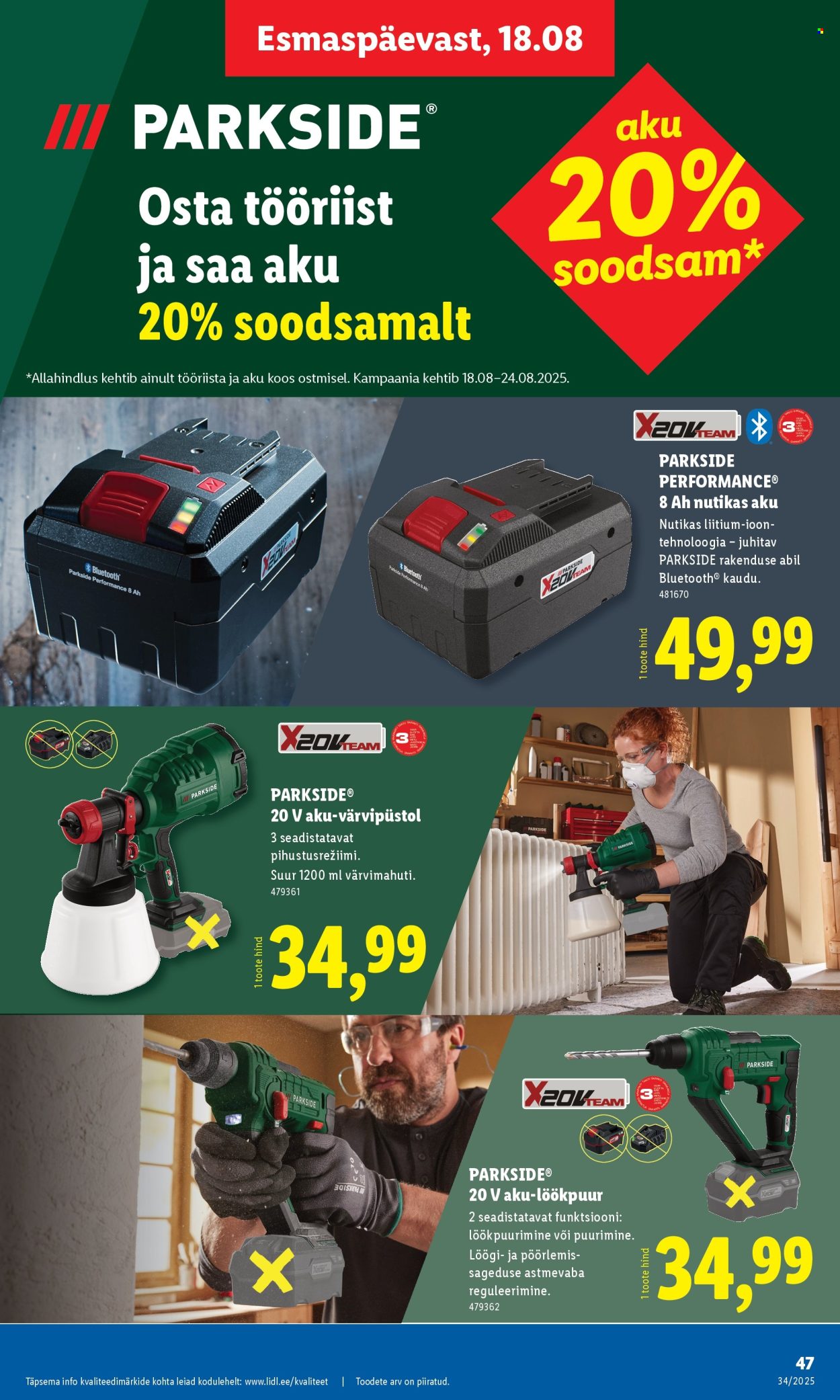 lidl - Lidl kliendileht - Nädalalõpu pakkumised (21.08 - 24.08.2025) - page: 47 lidl - Lidl kliendileht - Nädalalõpu pakkumised (21.08 - 24.08.2025) - page: 47